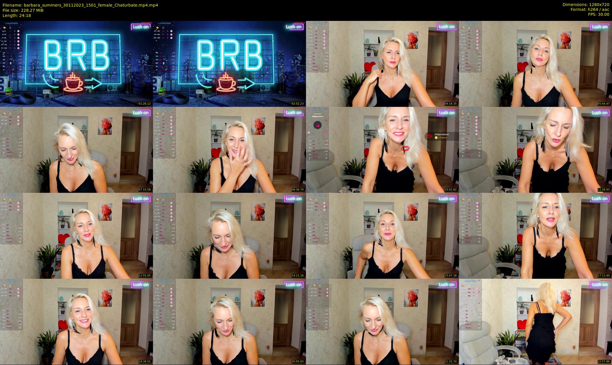 barbara_summers — 25 minute Chaturbate female cam show recording, 720p, Nov 30, 2023