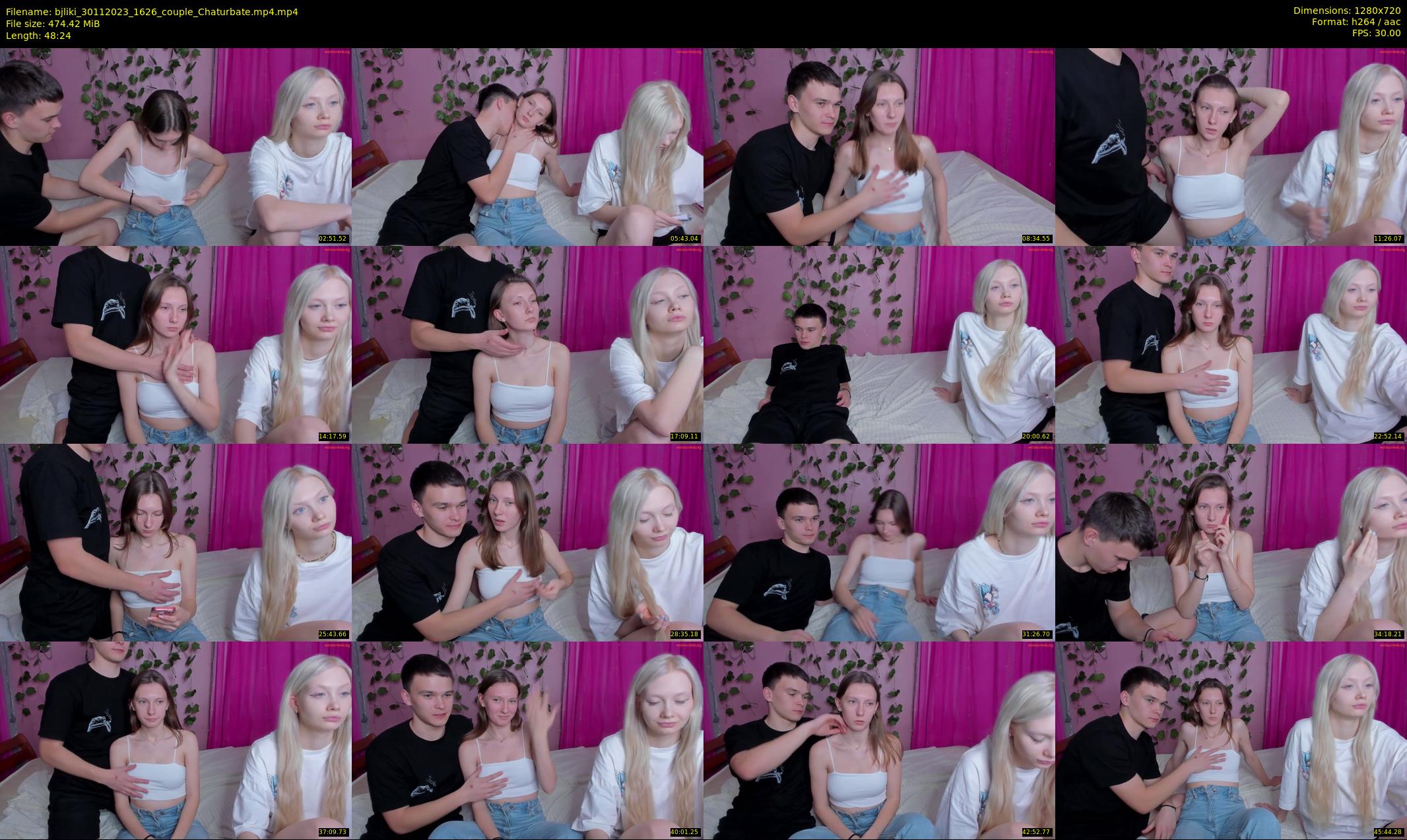 bjliki — 49 minute Chaturbate couple cam show recording, 720p, Nov 30, 2023