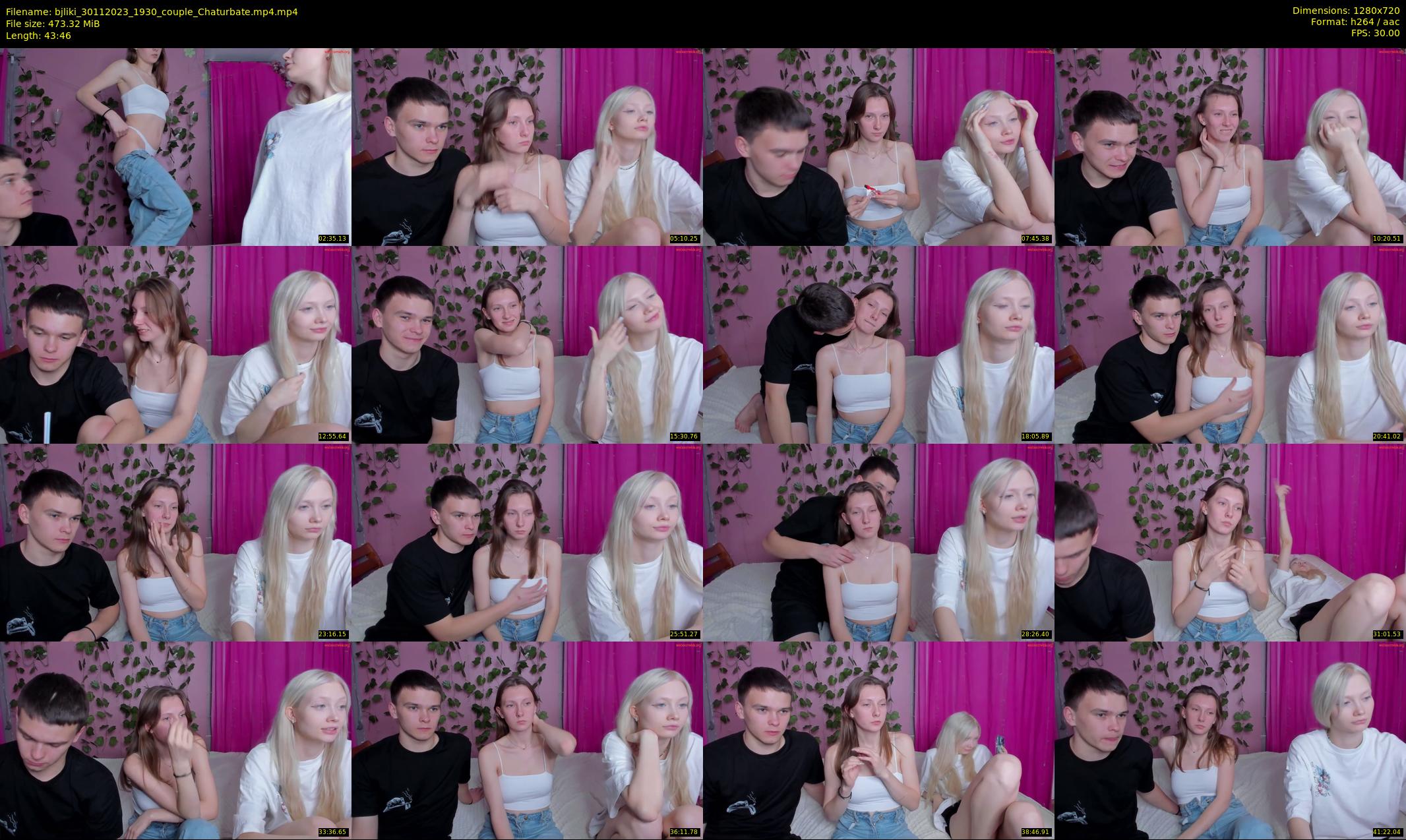 bjliki — 44 minute Chaturbate couple cam show recording, 720p, Nov 30, 2023