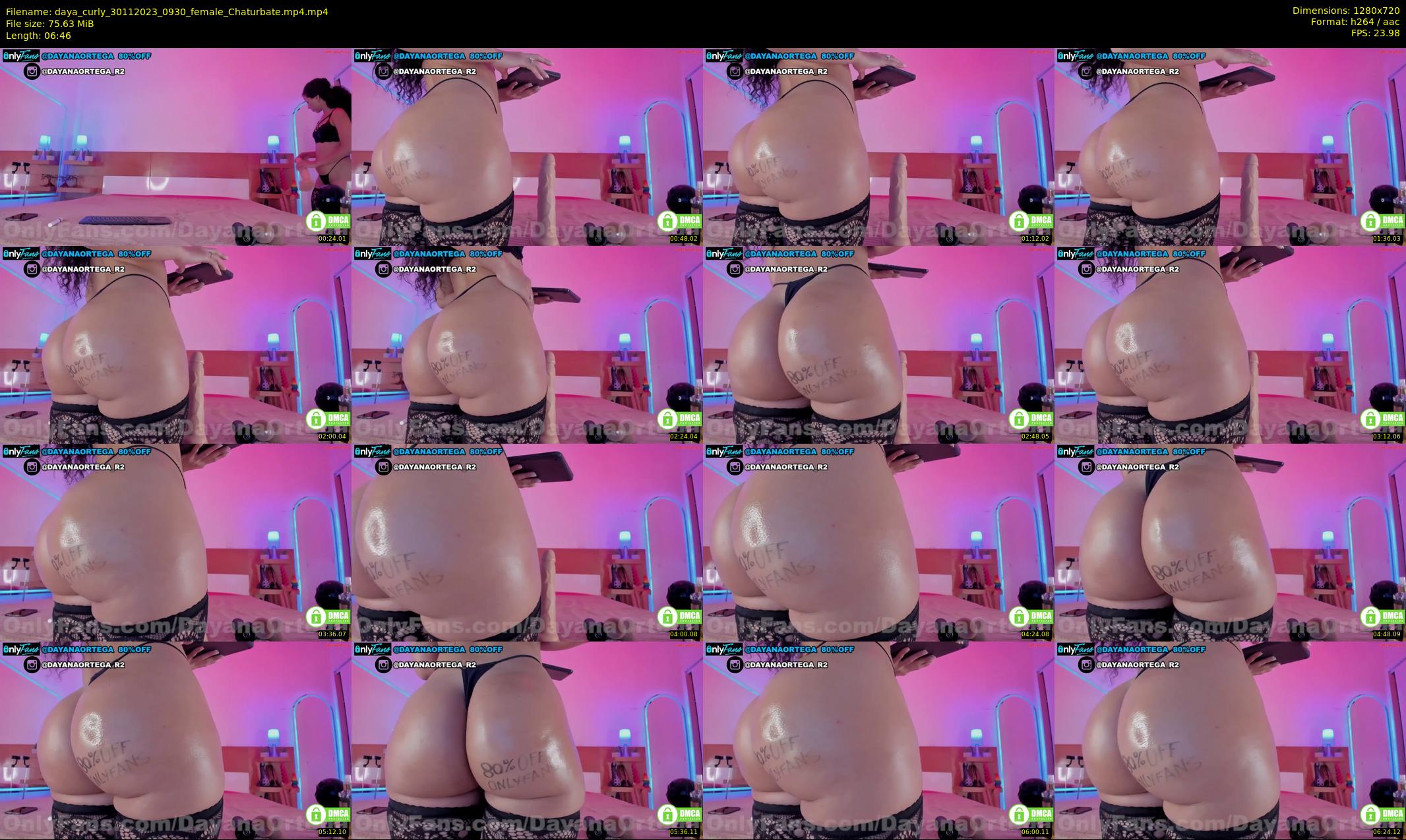 daya_curly — 7 minute Chaturbate female cam show recording, 720p, Nov 30, 2023