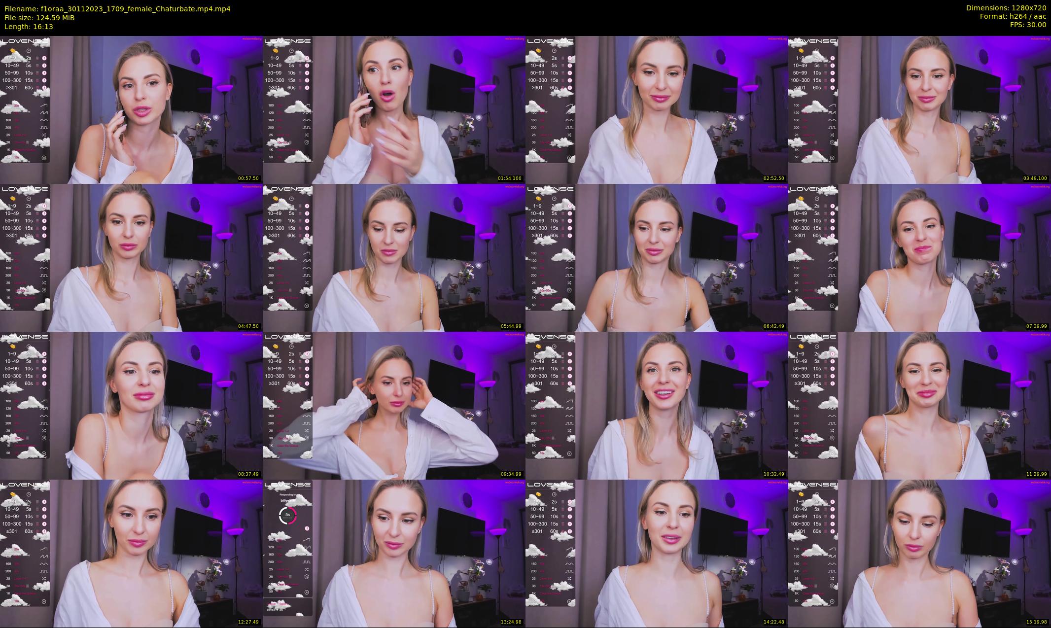 f1oraa — 17 minute Chaturbate female cam show recording, 720p, Nov 30, 2023