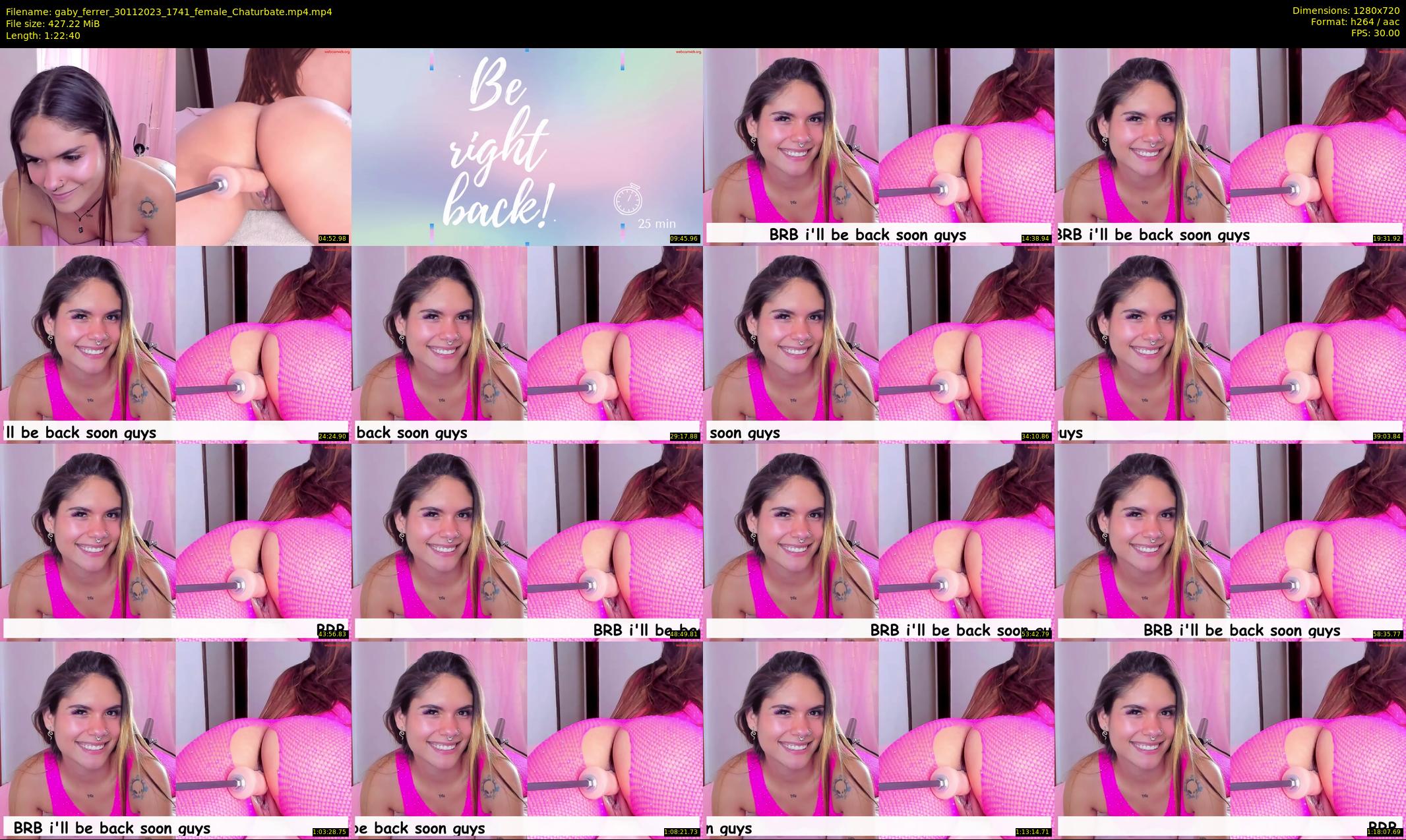 gaby_ferrer — 83 minute Chaturbate female cam show recording, 720p, Nov 30, 2023