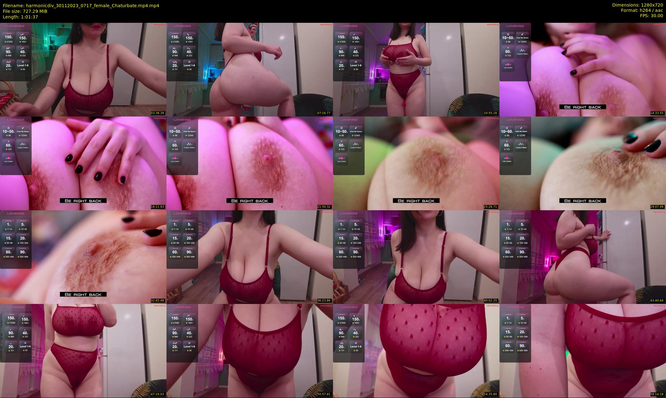 harmonicdiv — 62 minute Chaturbate female cam show recording, 720p, Nov 30, 2023