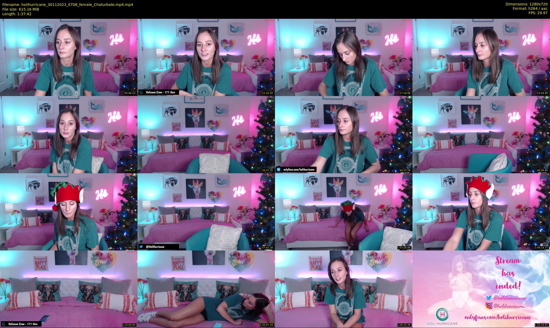 holihurricane — 98 minute Chaturbate female cam show recording, 720p, Nov 30, 2023
