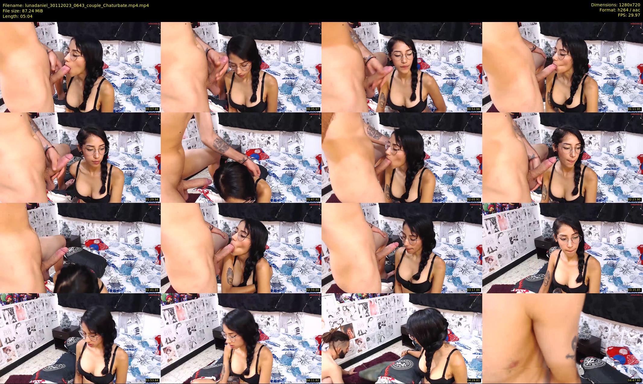lunadaniel — 6 minute Chaturbate couple cam show recording, 720p, Nov 30, 2023