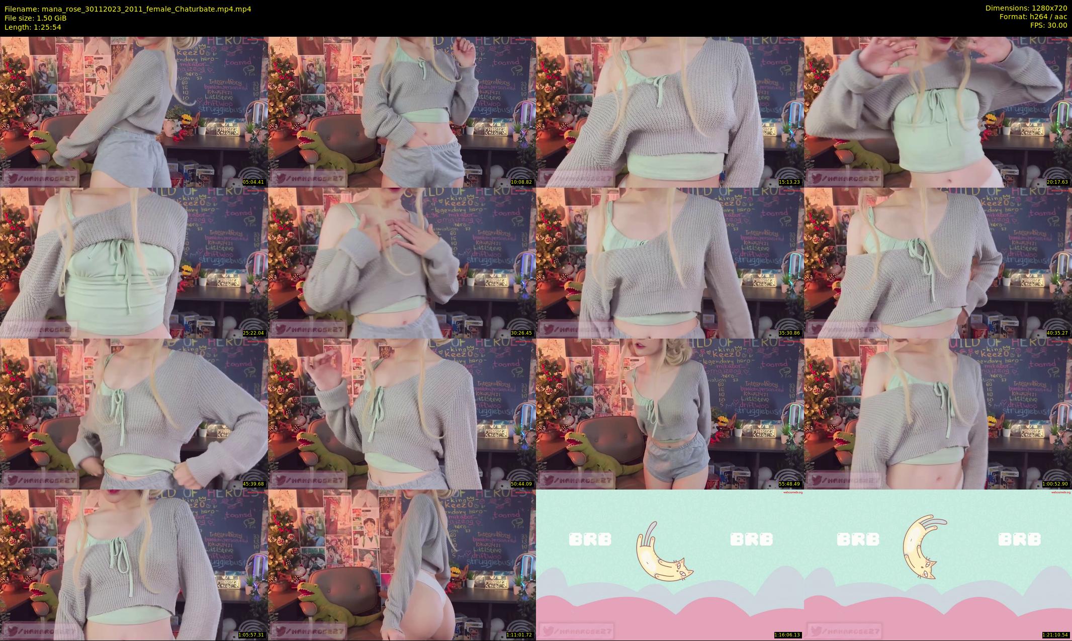 mana_rose — 86 minute Chaturbate female cam show recording, 720p, Nov 30, 2023