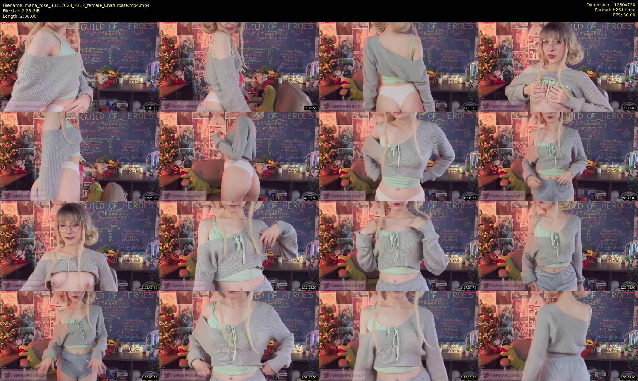 mana_rose — 120 minute Chaturbate female cam show recording, 720p, Nov 30, 2023
