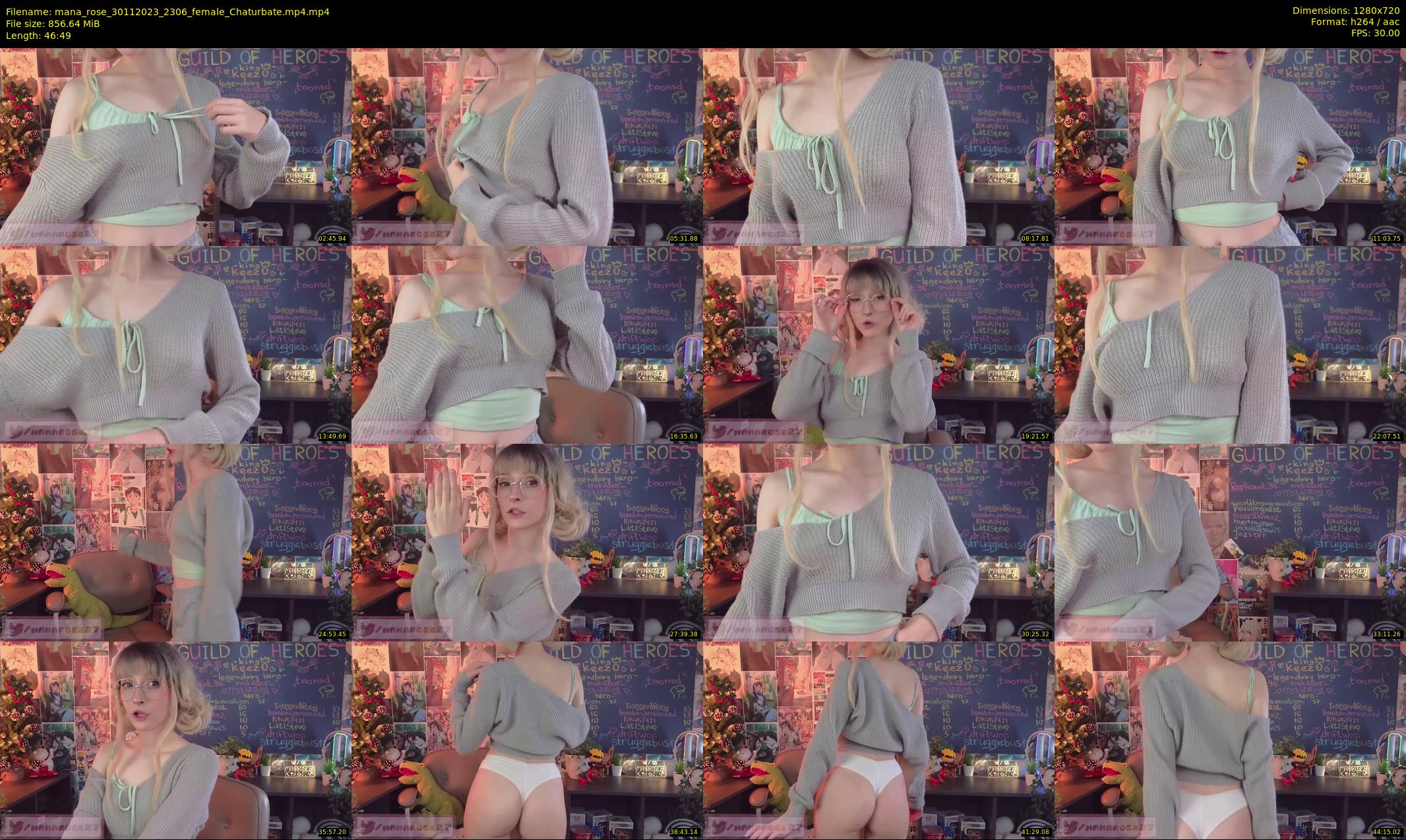 mana_rose — 47 minute Chaturbate female cam show recording, 720p, Nov 30, 2023