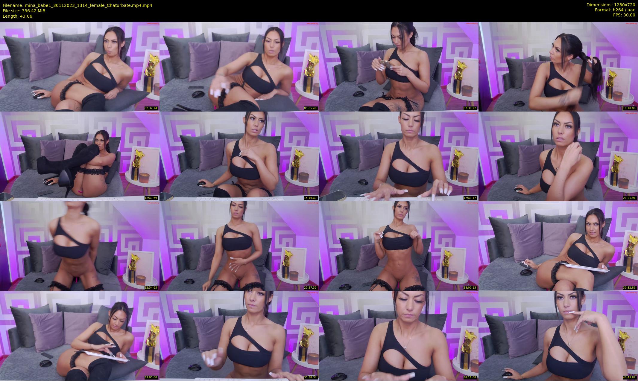 mina_babe1 — 44 minute Chaturbate female cam show recording, 720p, Nov 30, 2023