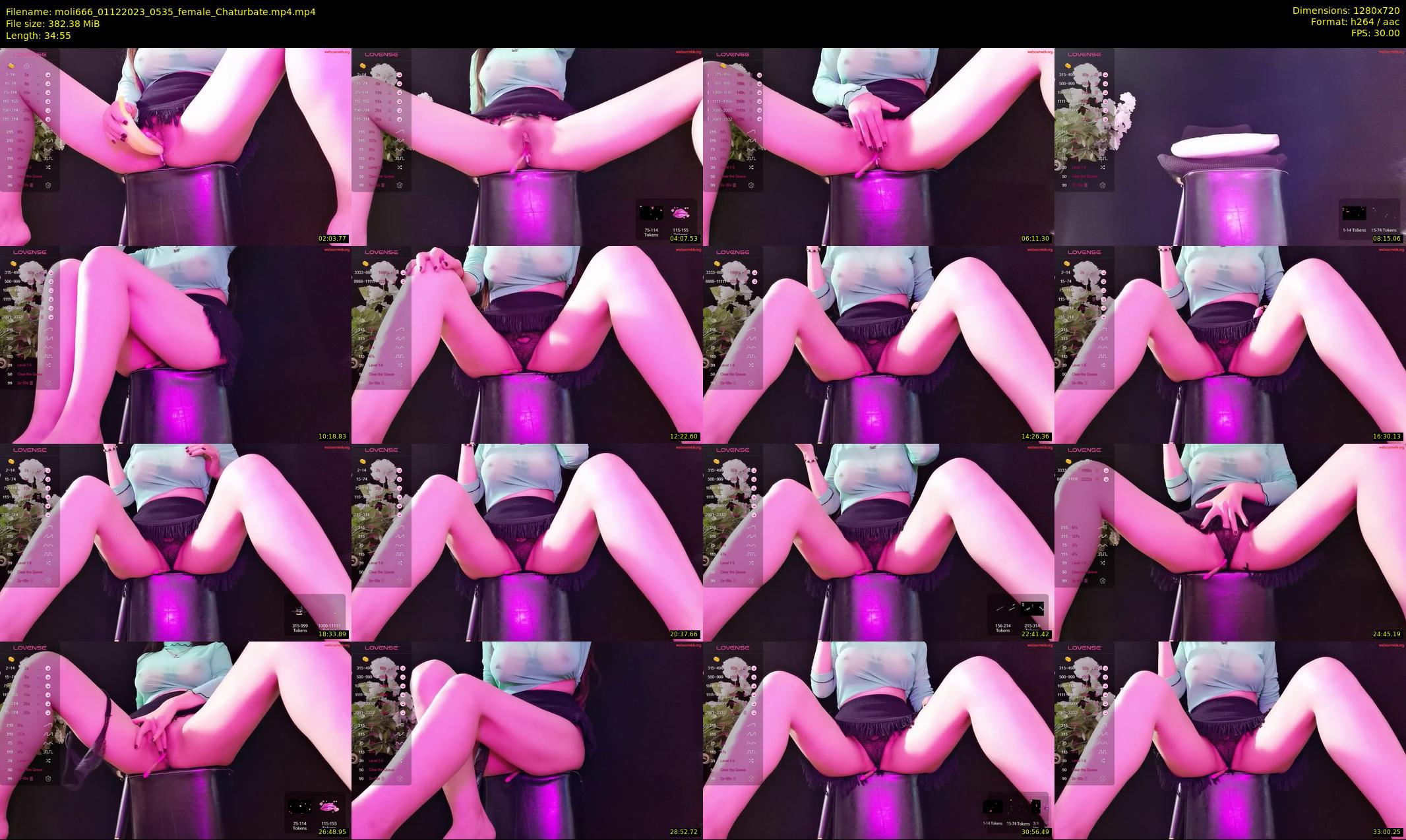 moli666 — 35 minute Chaturbate female cam show recording, 720p, Dec 1, 2023