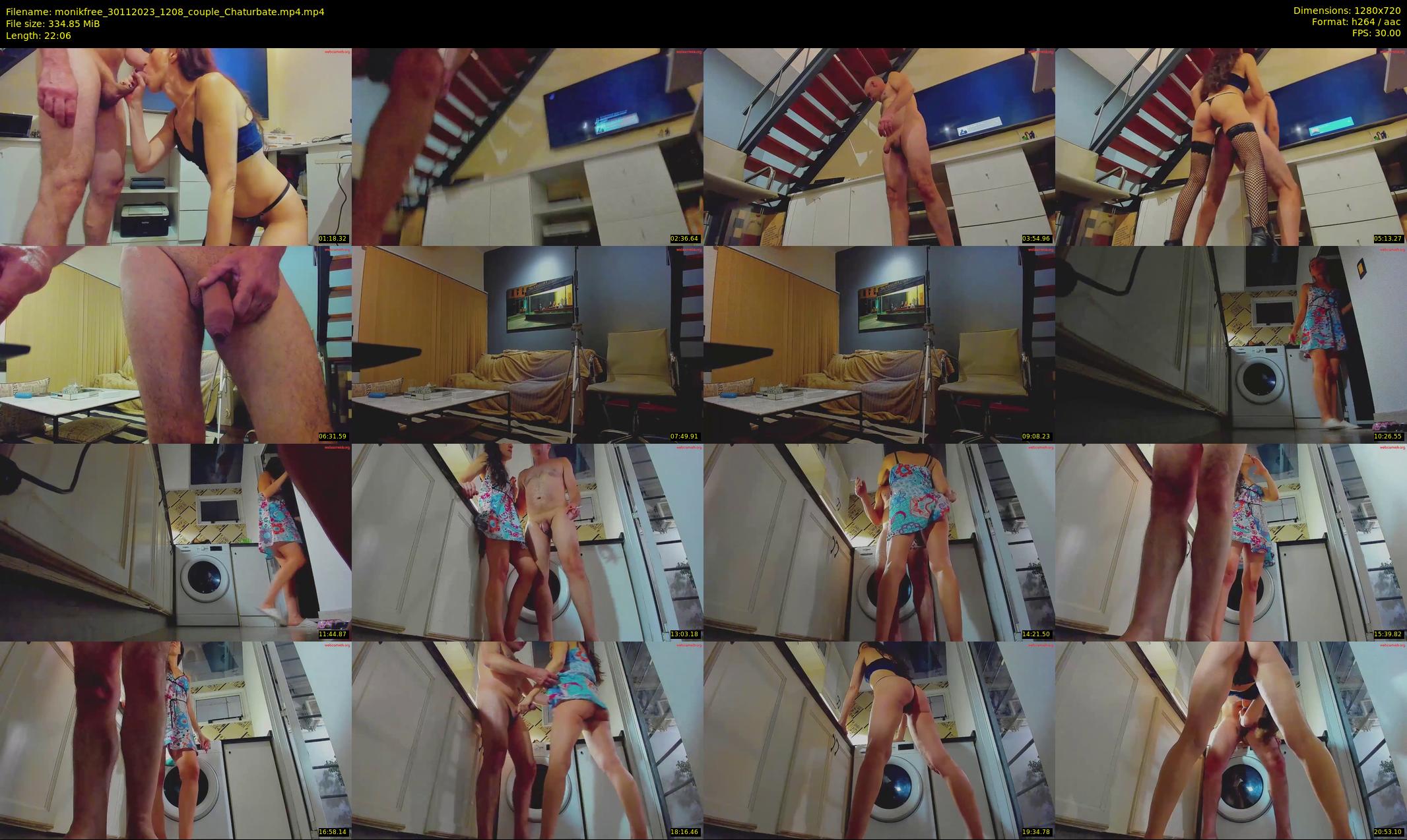 monikfree — 23 minute Chaturbate couple cam show recording, 720p, Nov 30, 2023