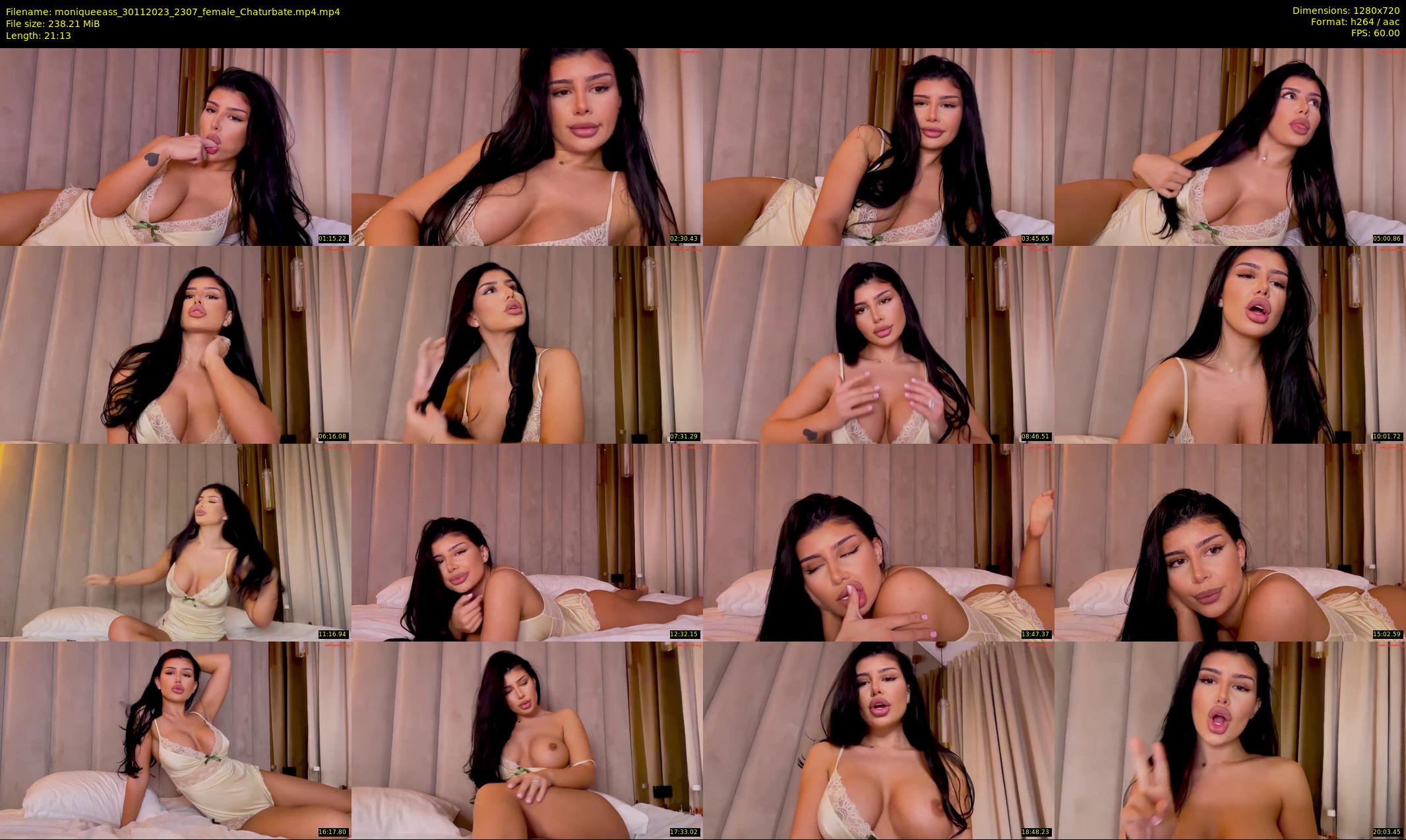 moniqueeass — 22 minute Chaturbate female cam show recording, 720p, Nov 30, 2023