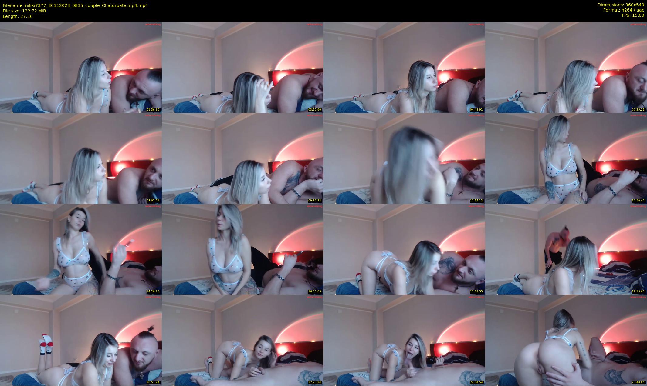 nikki7377 — 28 minute Chaturbate couple cam show recording, 480p, Nov 30, 2023