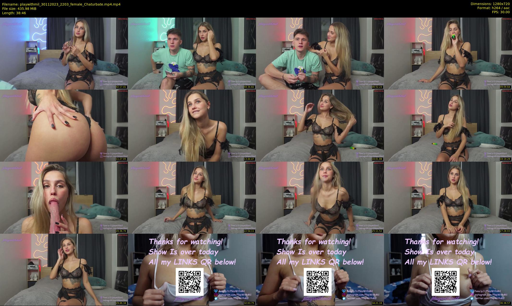 playwithmil — 39 minute Chaturbate couple cam show recording, 720p, Nov 30, 2023