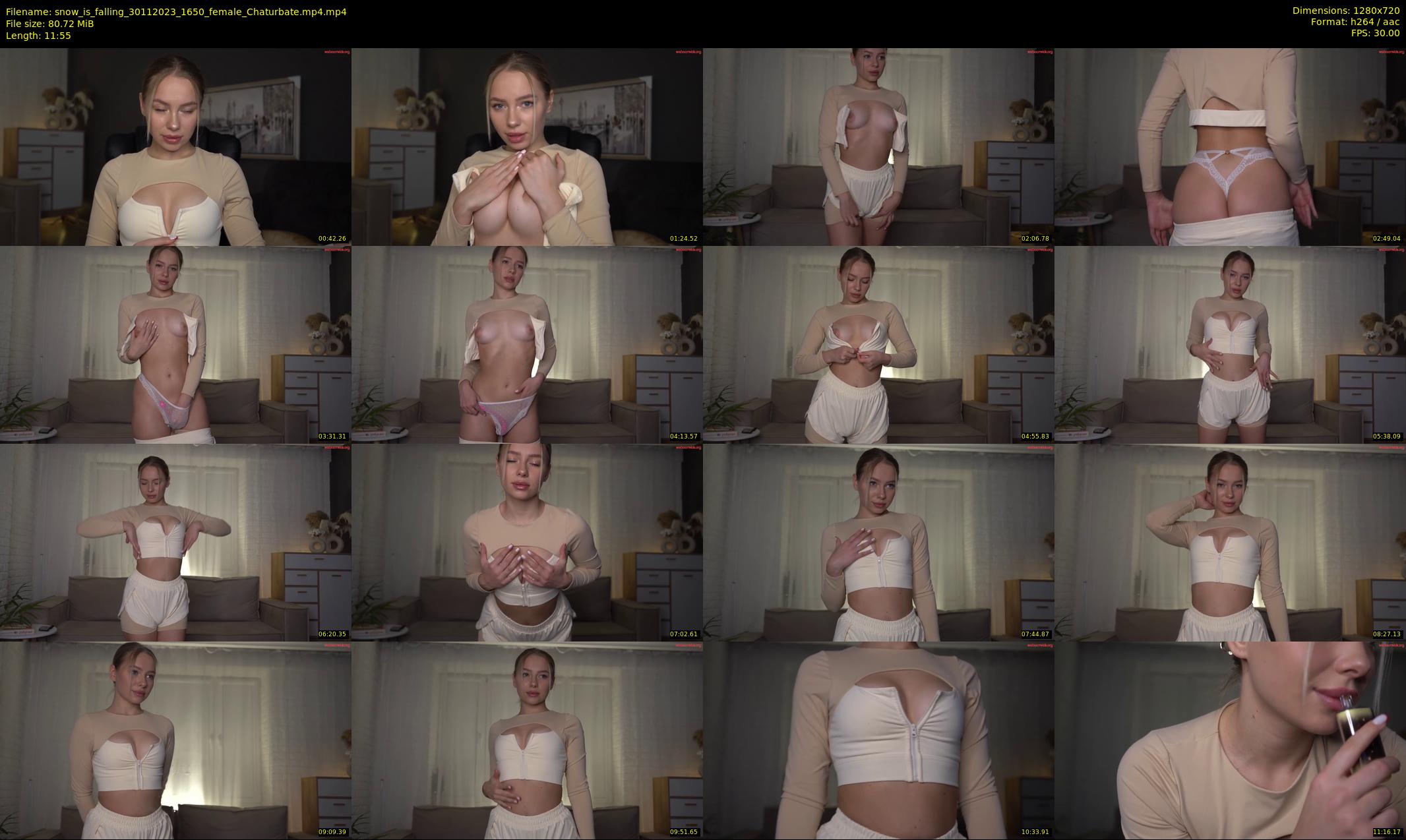 snow_is_falling — 12 minute Chaturbate female cam show recording, 720p, Nov 30, 2023
