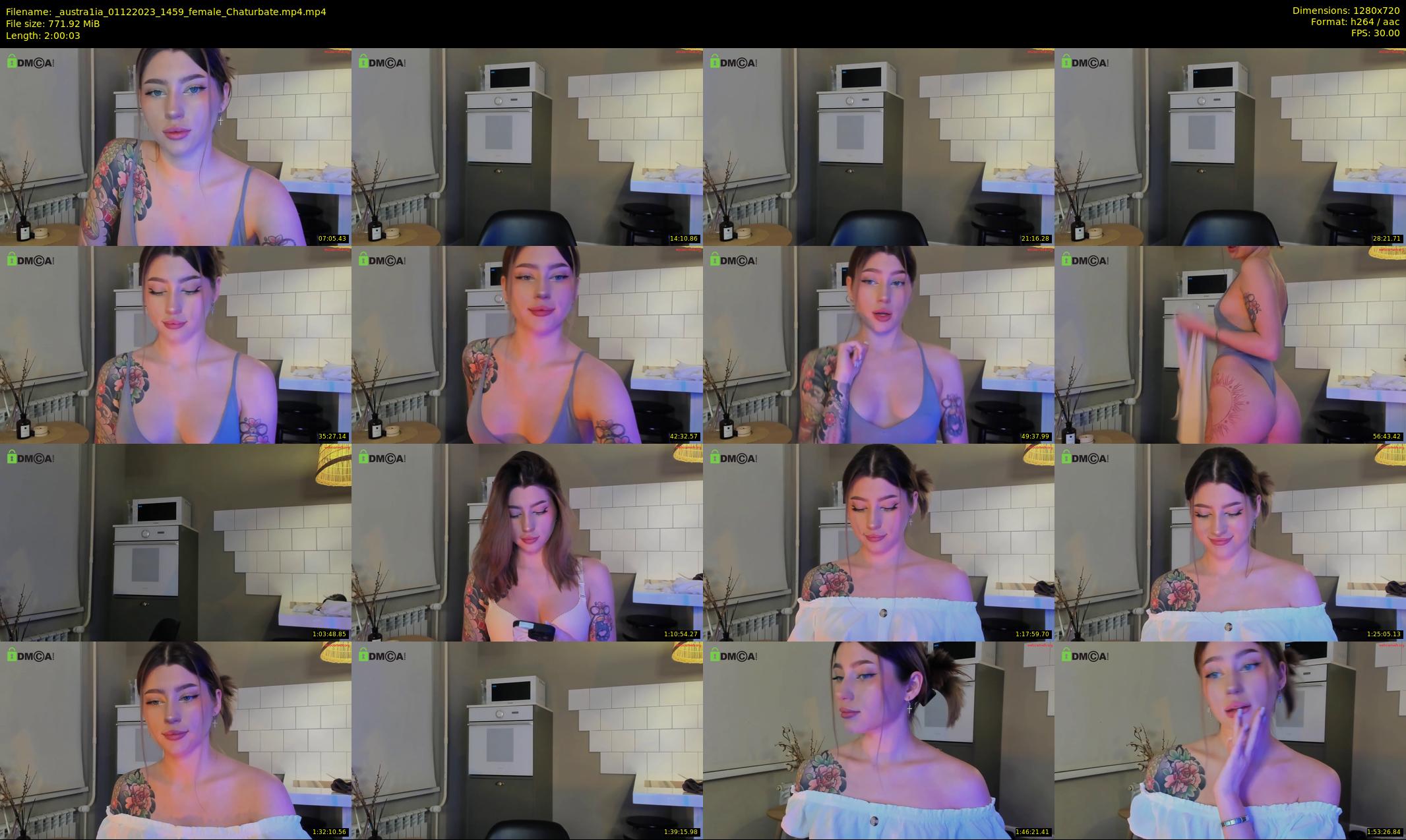 _austra1ia — 121 minute Chaturbate female cam show recording, 720p, Dec 1, 2023