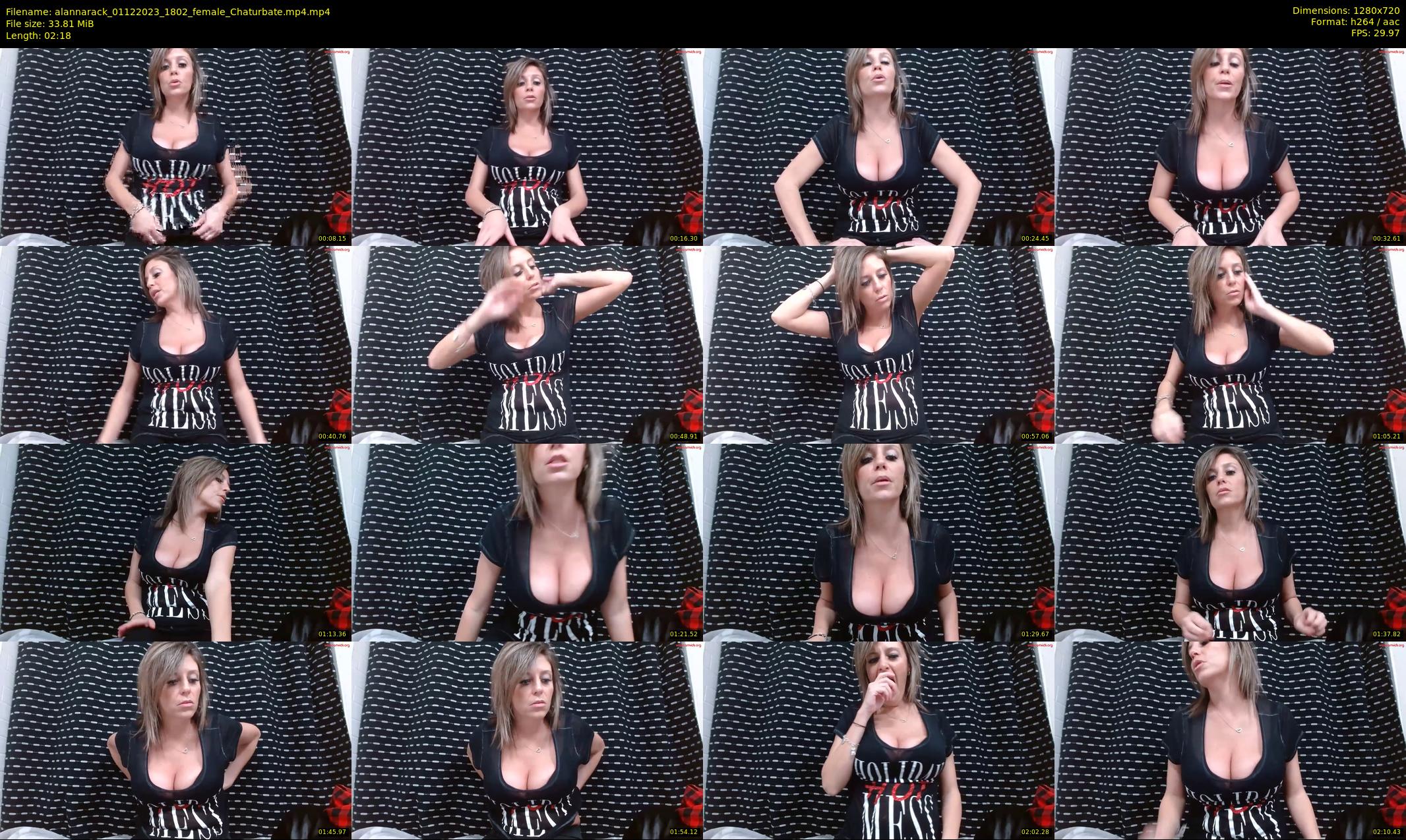 alannarack — 3 minute Chaturbate female cam show recording, 720p, Dec 1, 2023