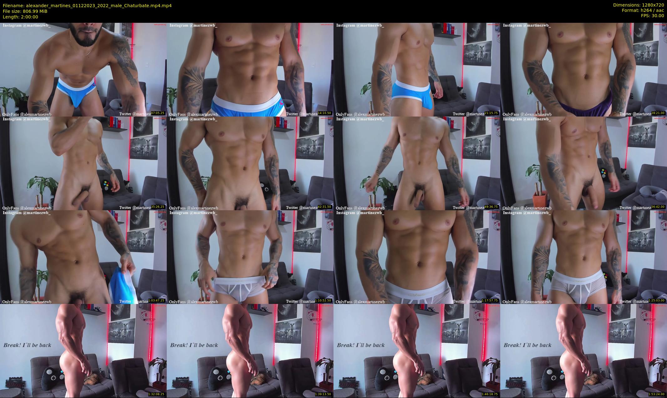 alexander_martines — 120 minute Chaturbate male cam show recording, 720p, Dec 1, 2023