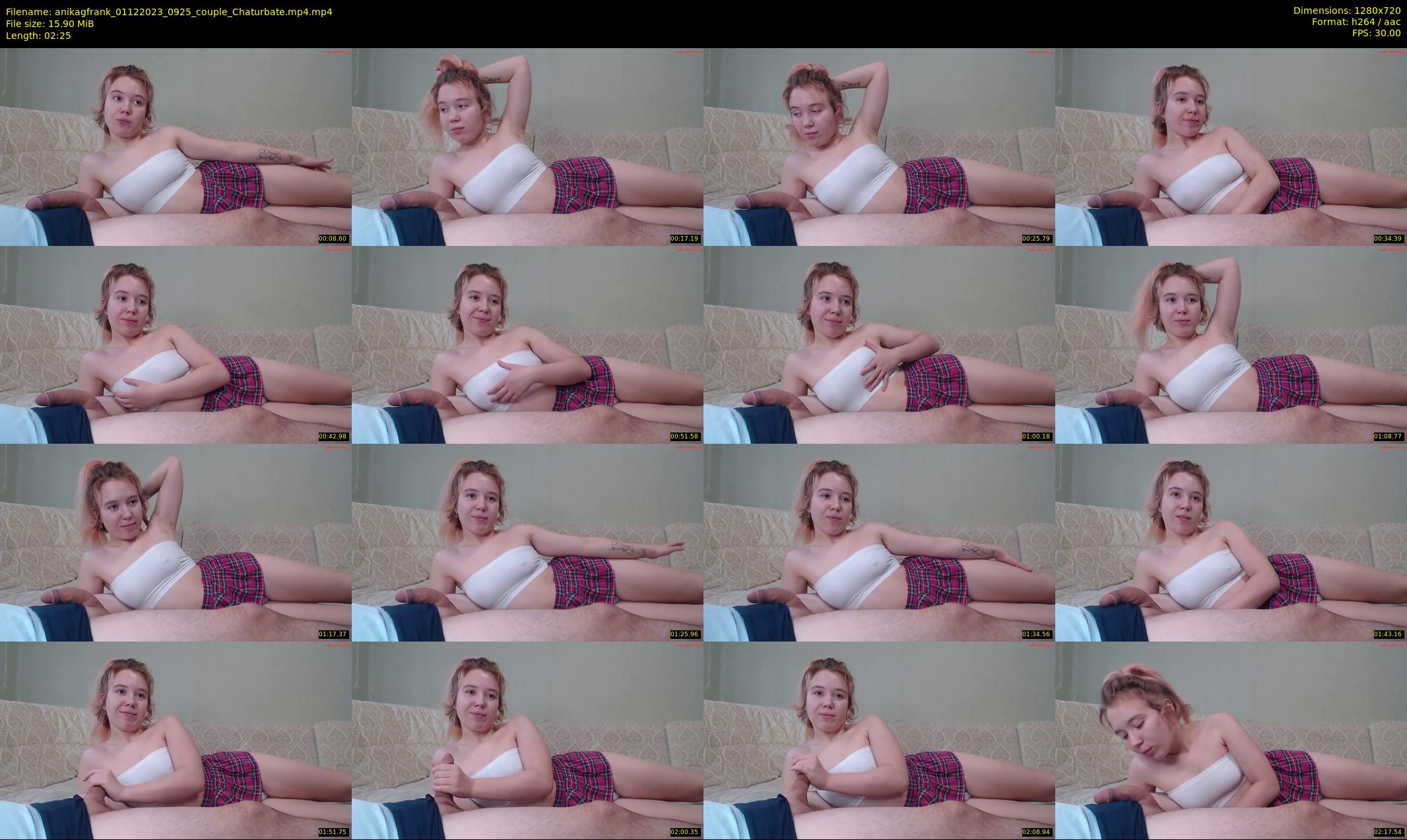 anikagfrank — 3 minute Chaturbate couple cam show recording, 720p, Dec 1, 2023