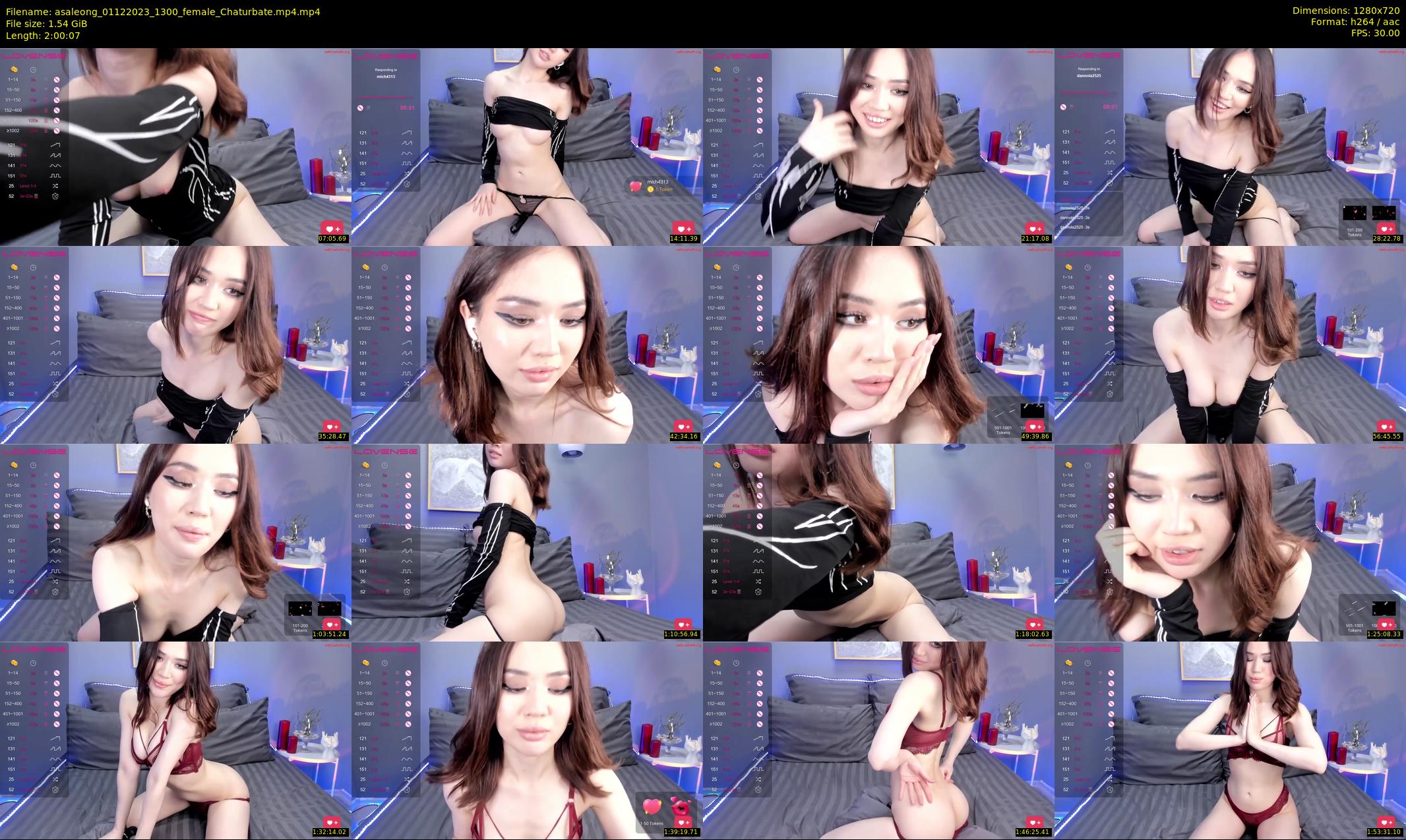 asaleong — 121 minute Chaturbate female cam show recording, 720p, Dec 1, 2023