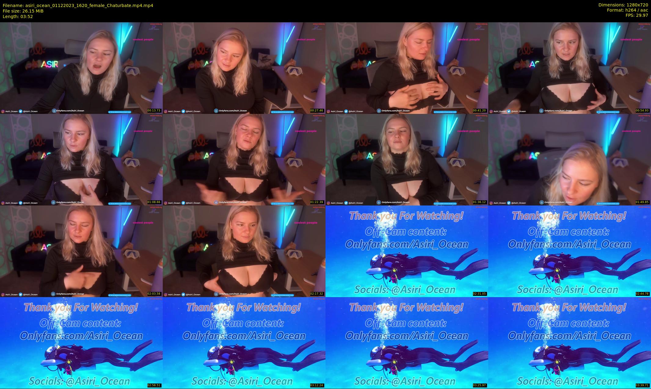 asiri_ocean — 4 minute Chaturbate female cam show recording, 720p, Dec 1, 2023