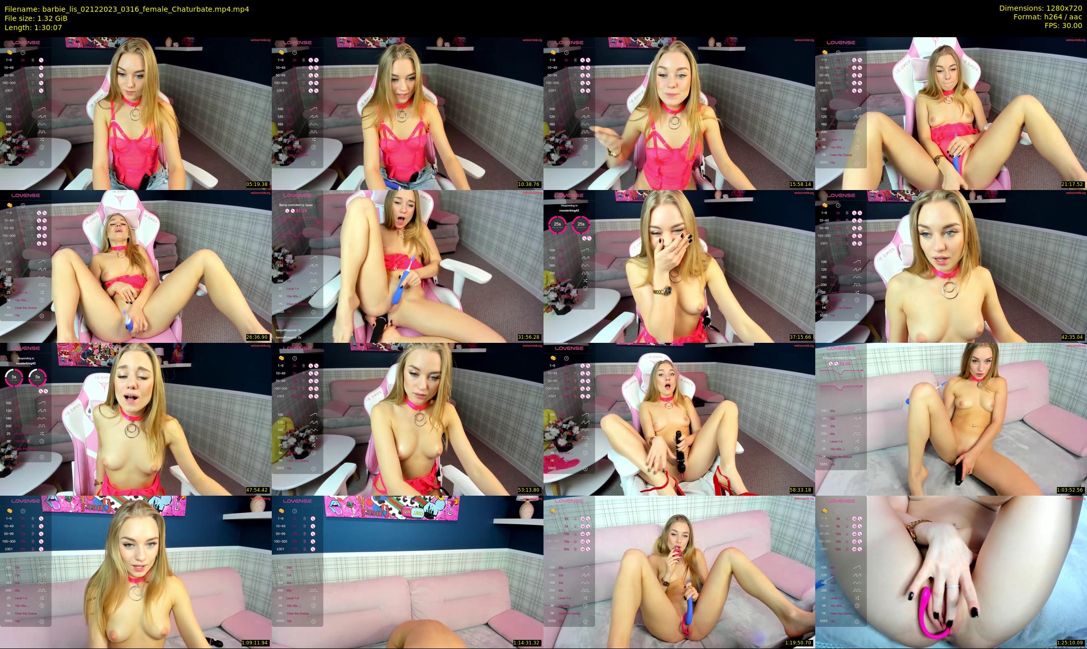 barbie_lis — 91 minute Chaturbate female cam show recording, 720p, Dec 2, 2023