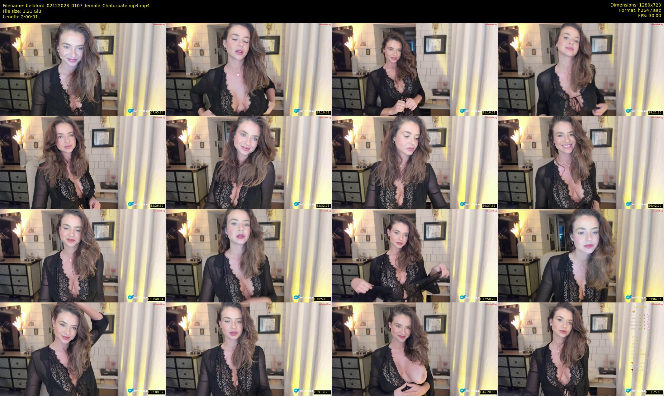 belaford — 121 minute Chaturbate female cam show recording, 720p, Dec 2, 2023