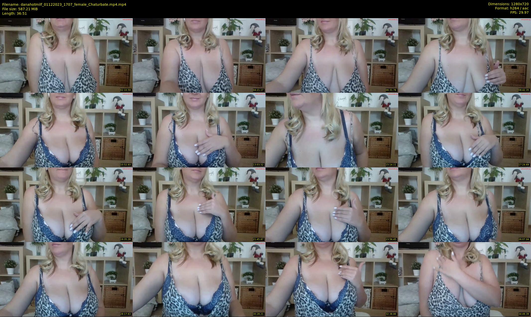 danahotmilf — 37 minute Chaturbate female cam show recording, 720p, Dec 1, 2023