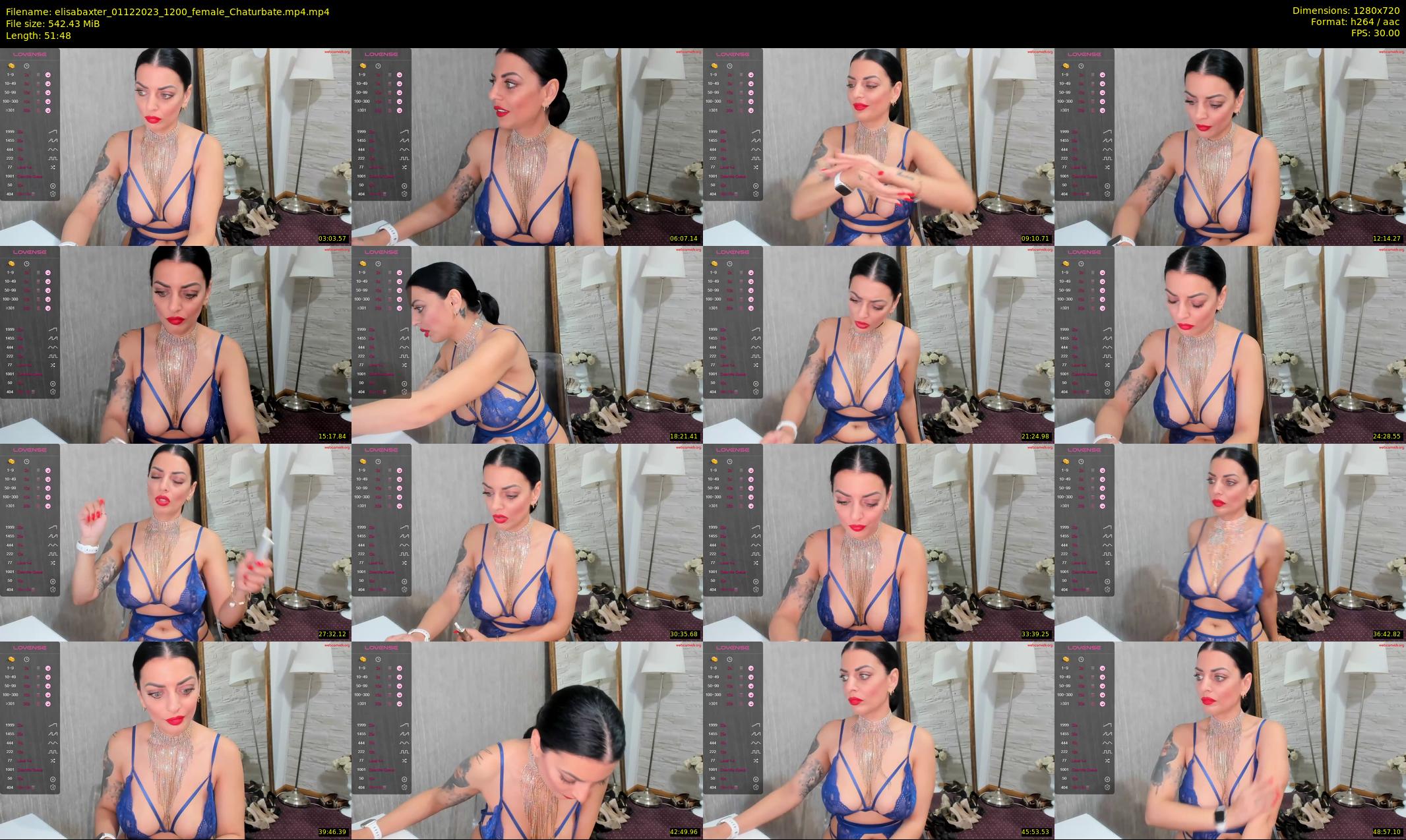 elisabaxter — 52 minute Chaturbate female cam show recording, 720p, Dec 1, 2023