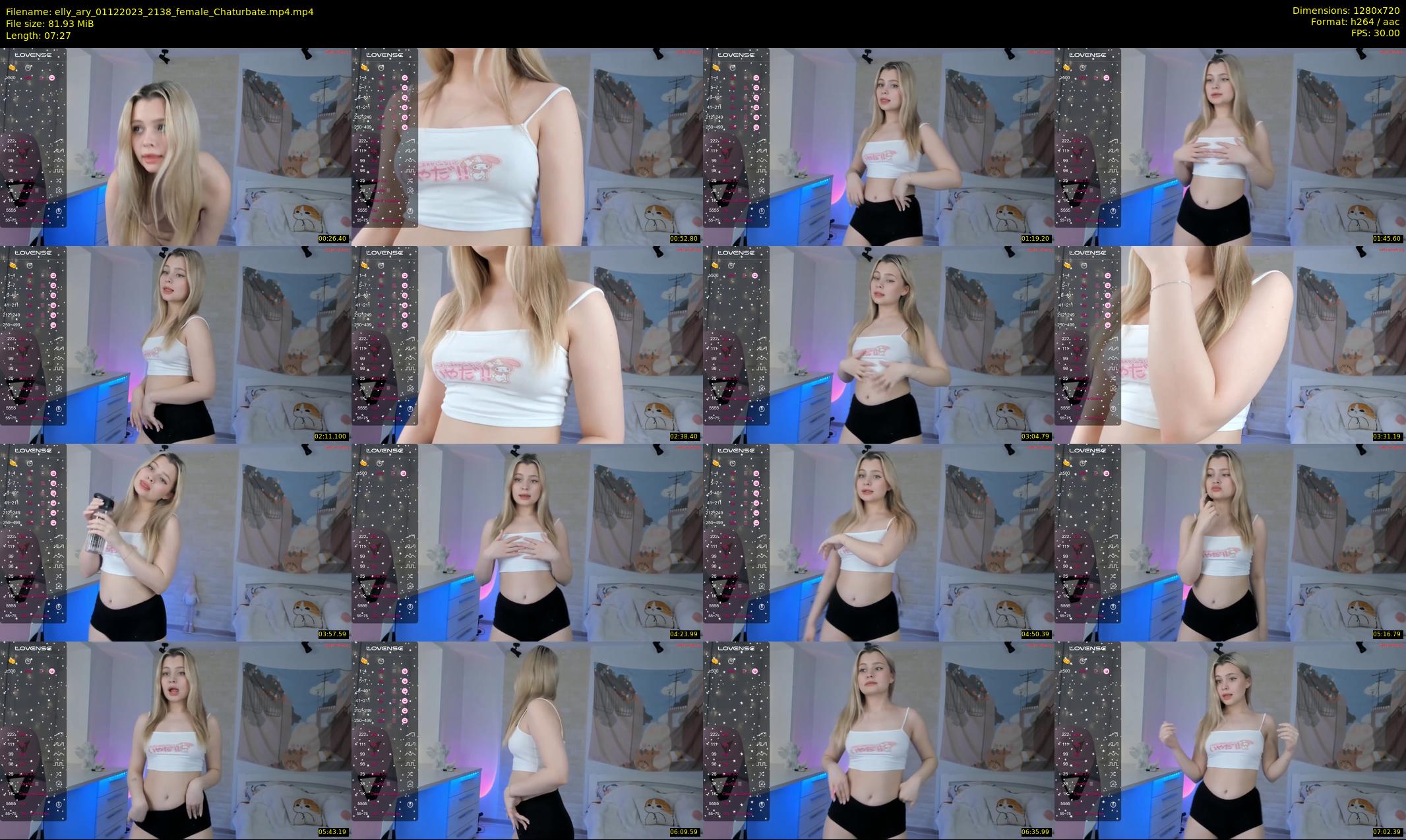 elly_ary — 8 minute Chaturbate female cam show recording, 720p, Dec 1, 2023