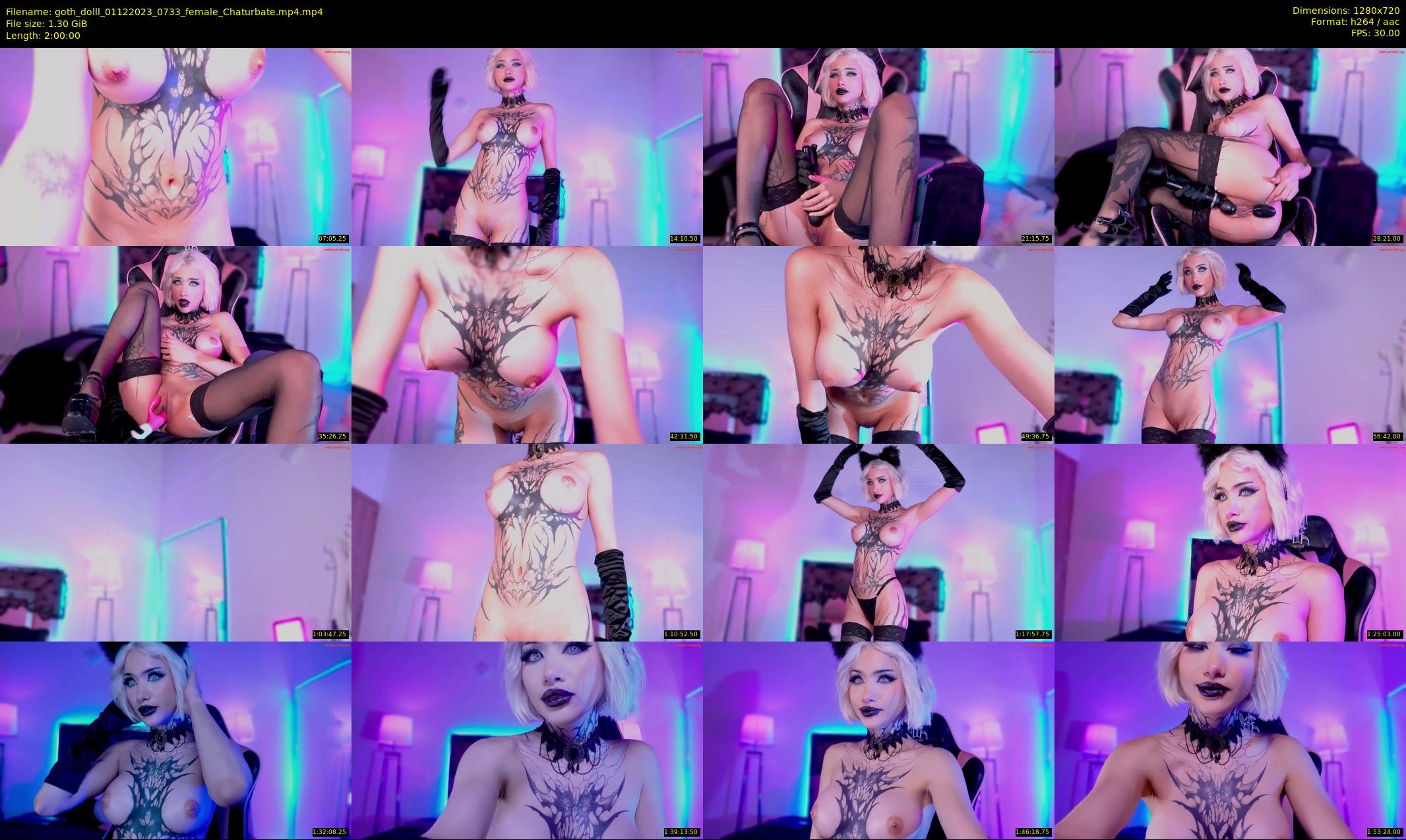 goth_dolll — 120 minute Chaturbate female cam show recording, 720p, Dec 1, 2023