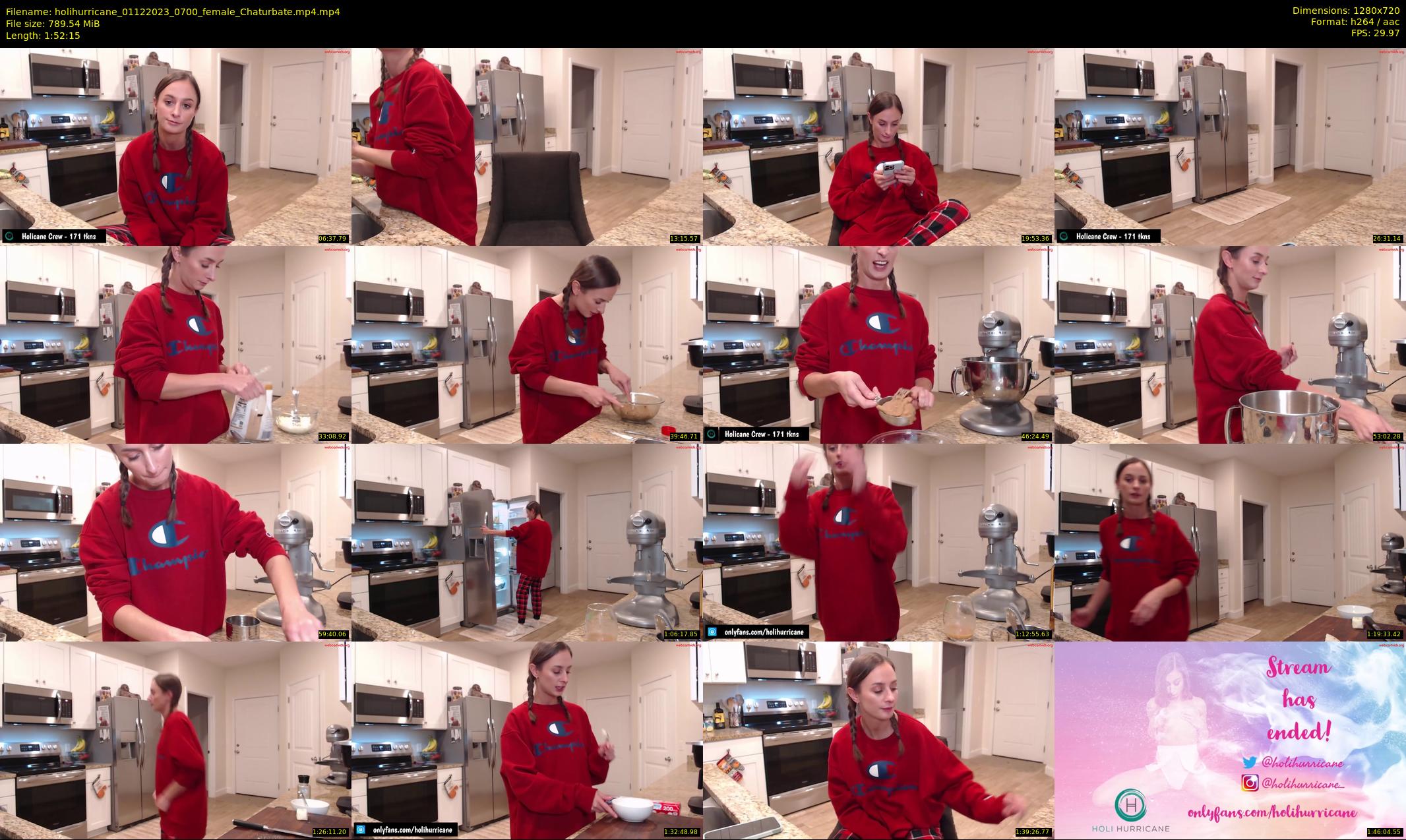 holihurricane — 113 minute Chaturbate female cam show recording, 720p, Dec 1, 2023