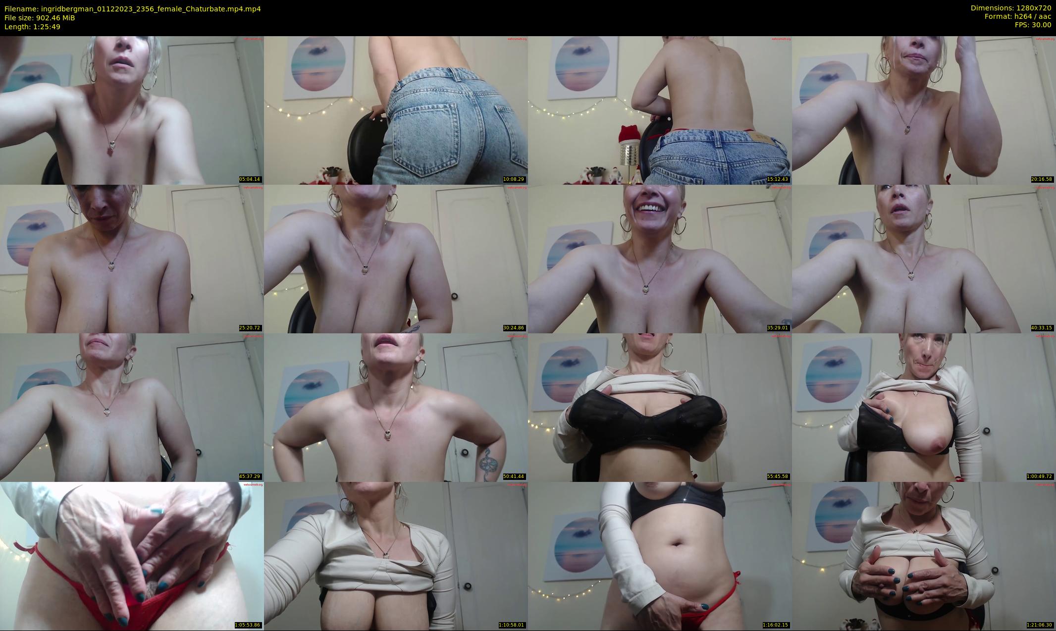 ingridbergman — 86 minute Chaturbate female cam show recording, 720p, Dec 1, 2023