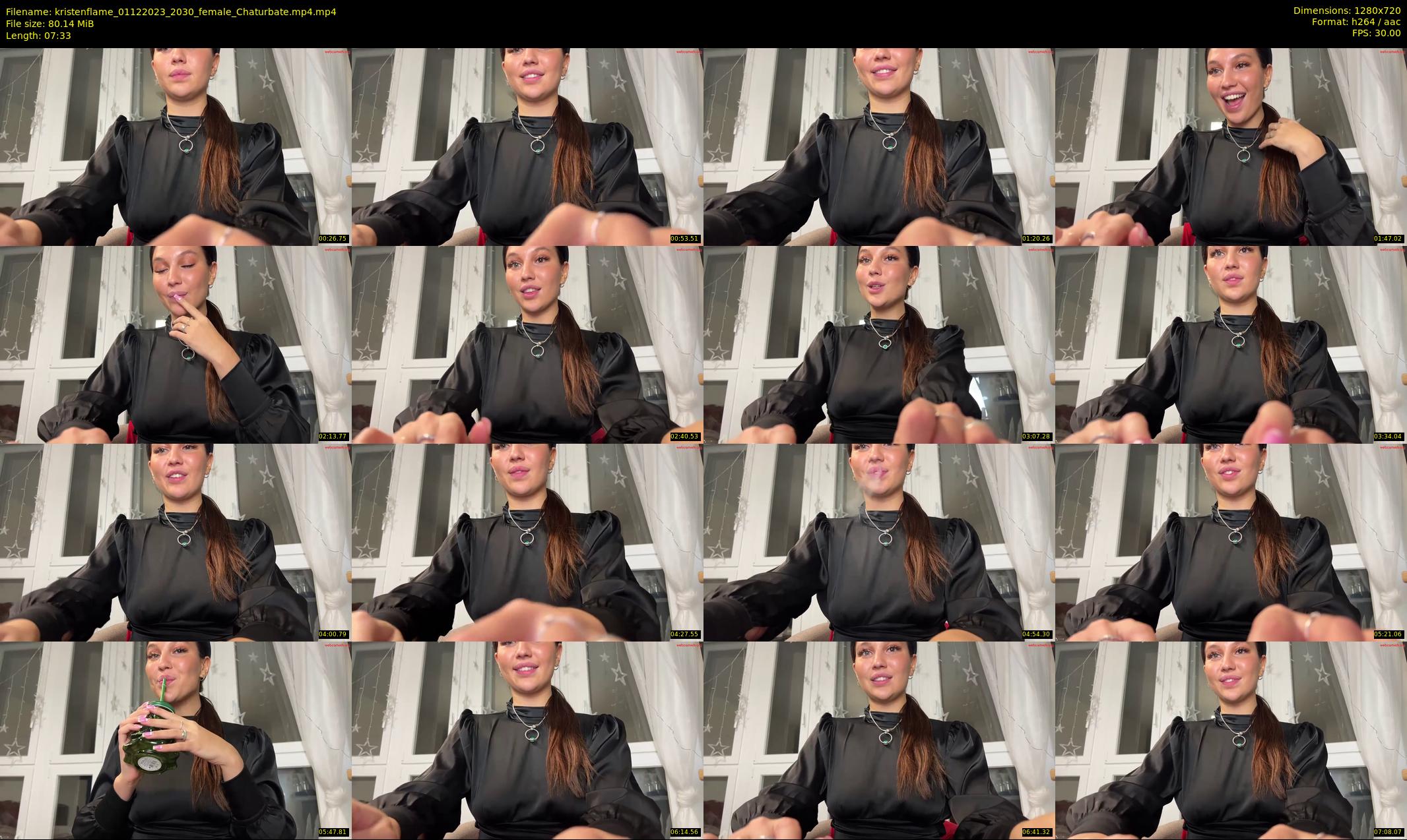 kristenflame — 8 minute Chaturbate couple cam show recording, 720p, Dec 1, 2023