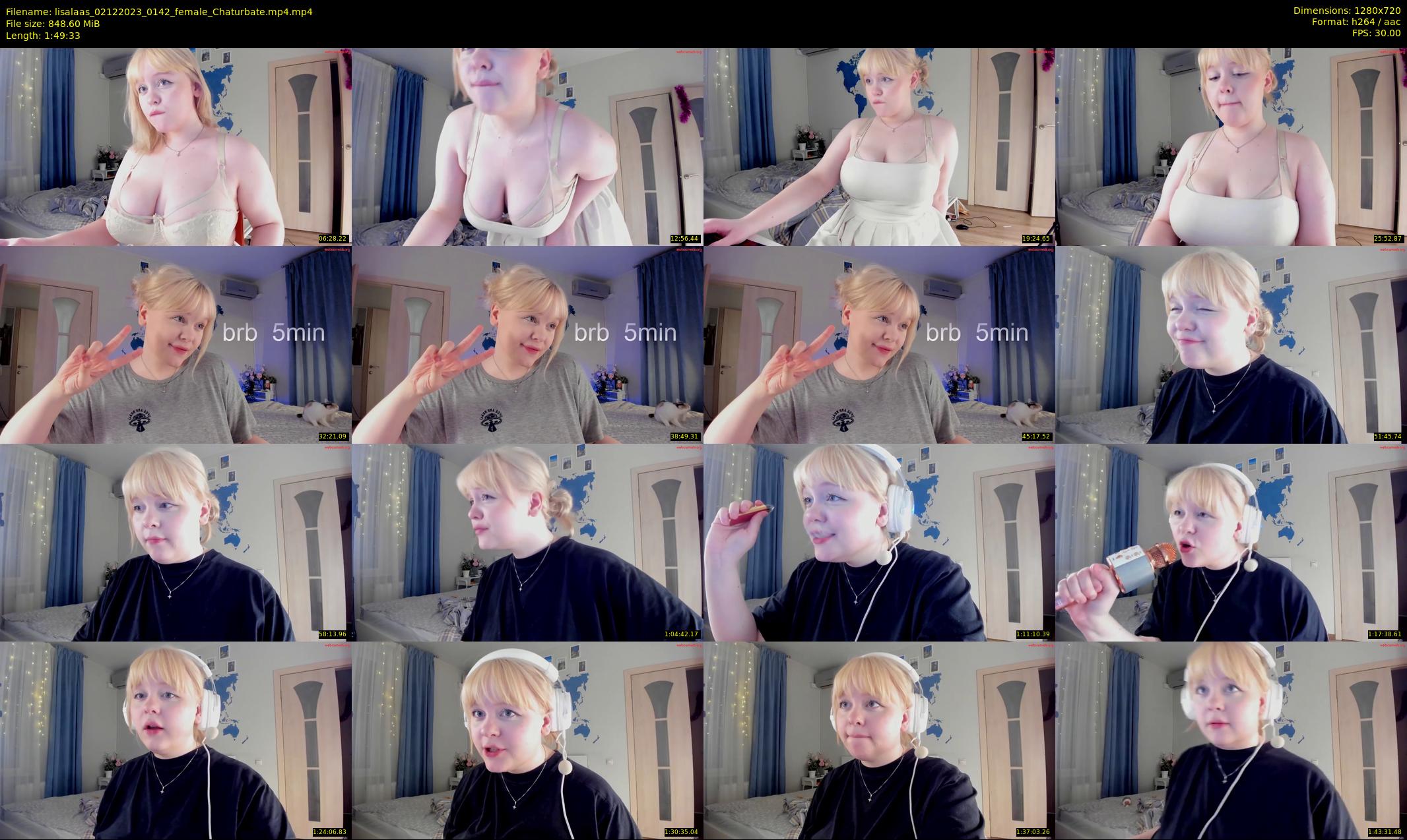 lisalaas — 110 minute Chaturbate female cam show recording, 720p, Dec 2, 2023