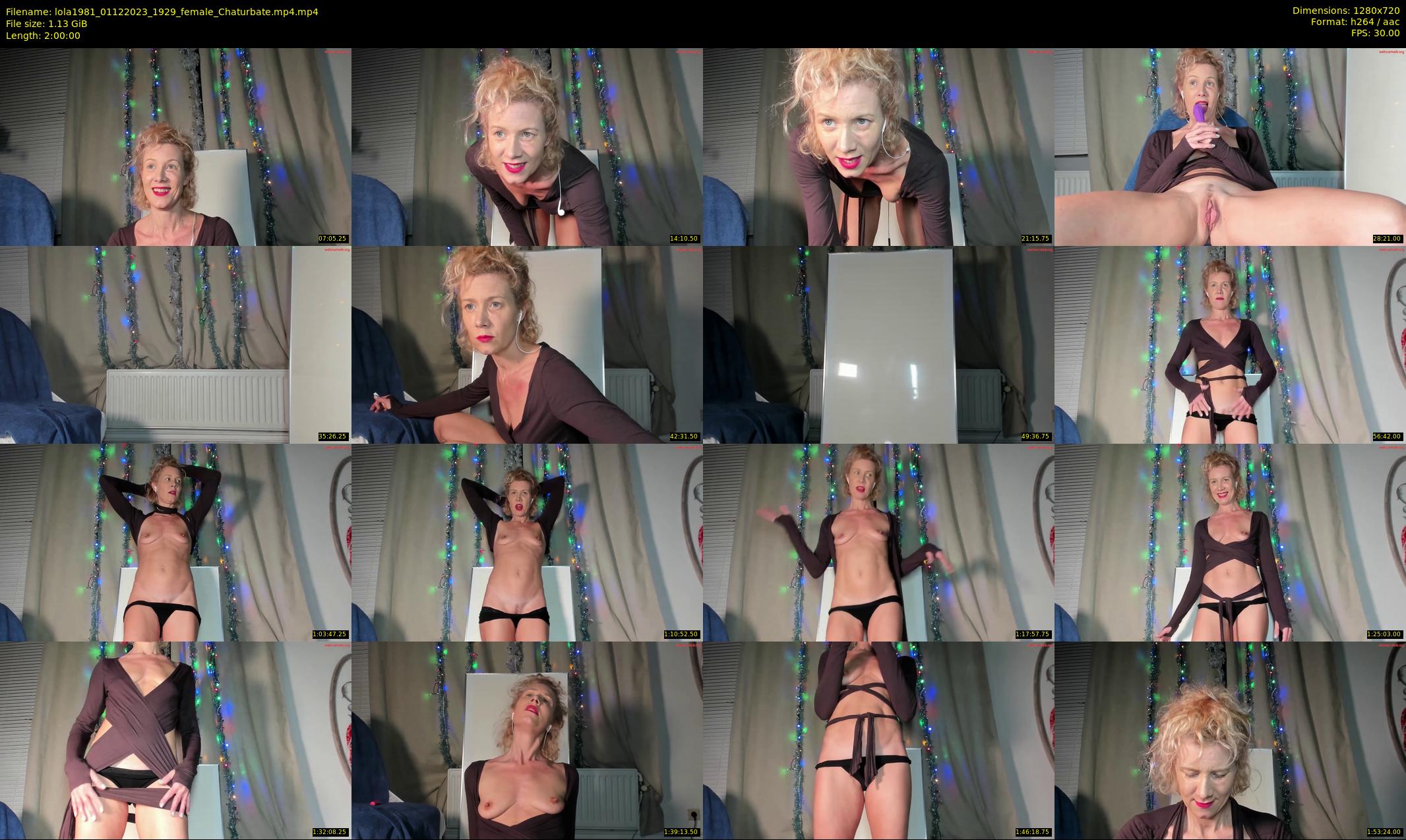 lola1981 — 120 minute Chaturbate female cam show recording, 720p, Dec 1, 2023