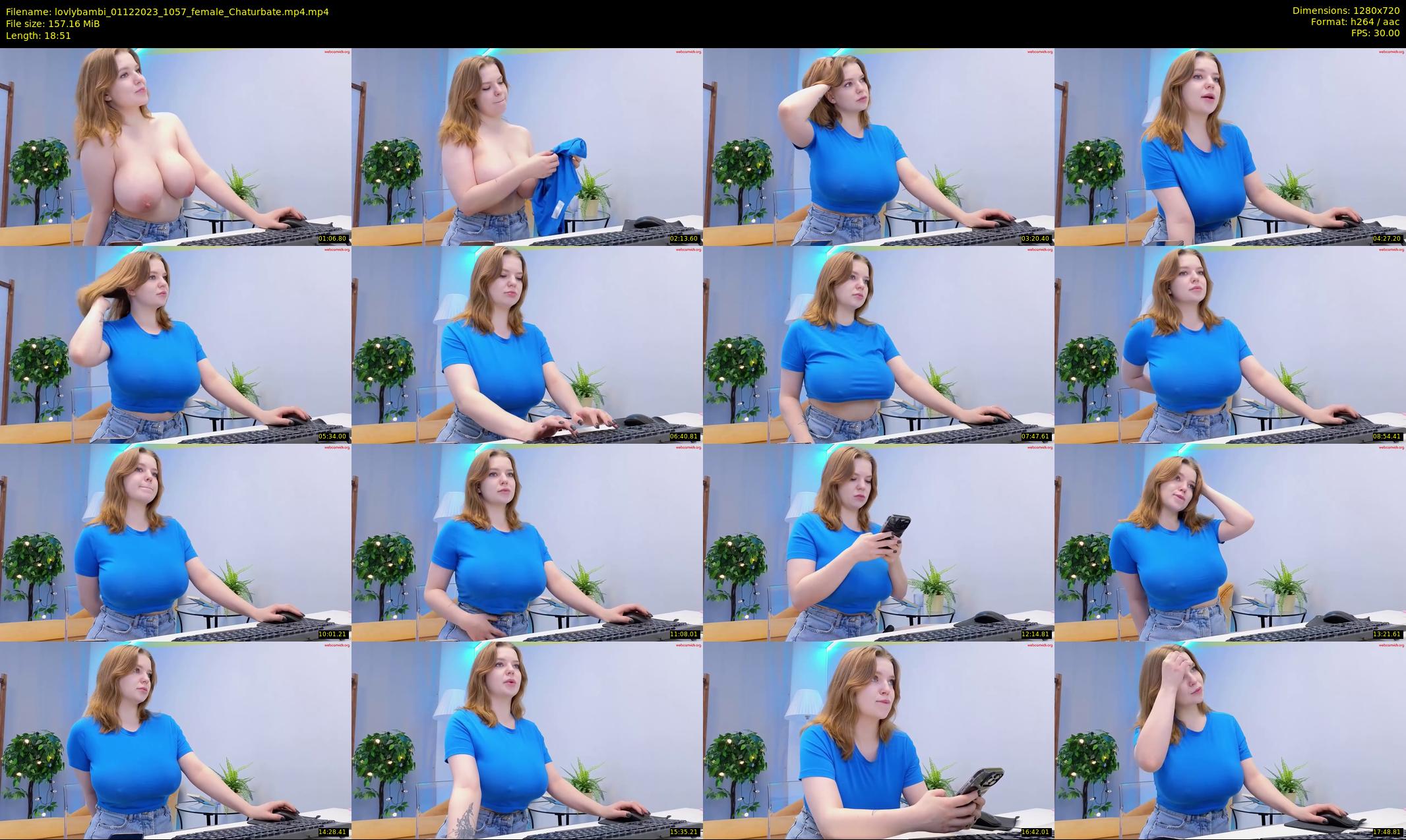 lovlybambi — 19 minute Chaturbate female cam show recording, 720p, Dec 1, 2023