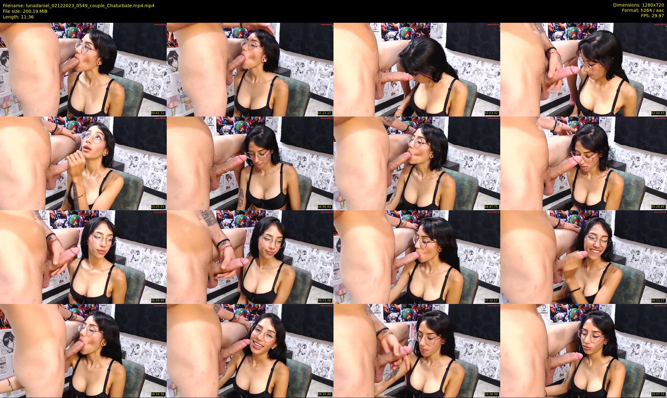 lunadaniel — 12 minute Chaturbate couple cam show recording, 720p, Dec 2, 2023