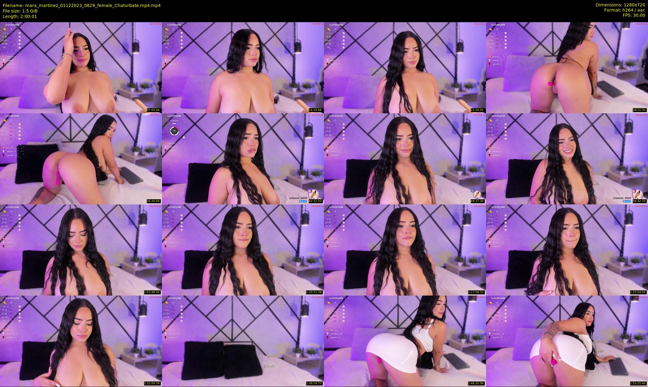 mara_martinez — 121 minute Chaturbate female cam show recording, 720p, Dec 1, 2023