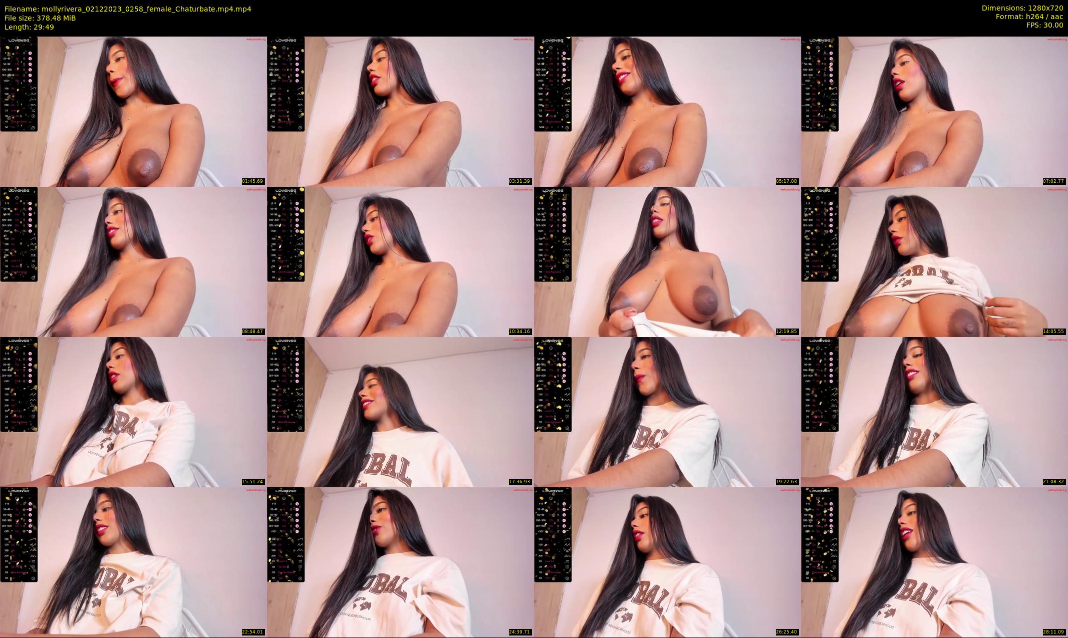 mollyrivera — 30 minute Chaturbate female cam show recording, 720p, Dec 2, 2023