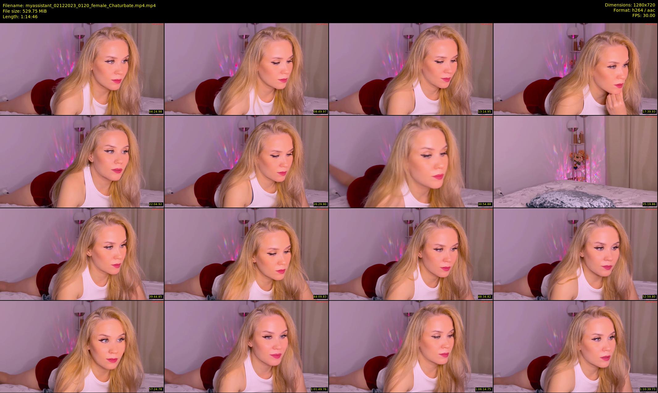 myassistant — 75 minute Chaturbate female cam show recording, 720p, Dec 2, 2023