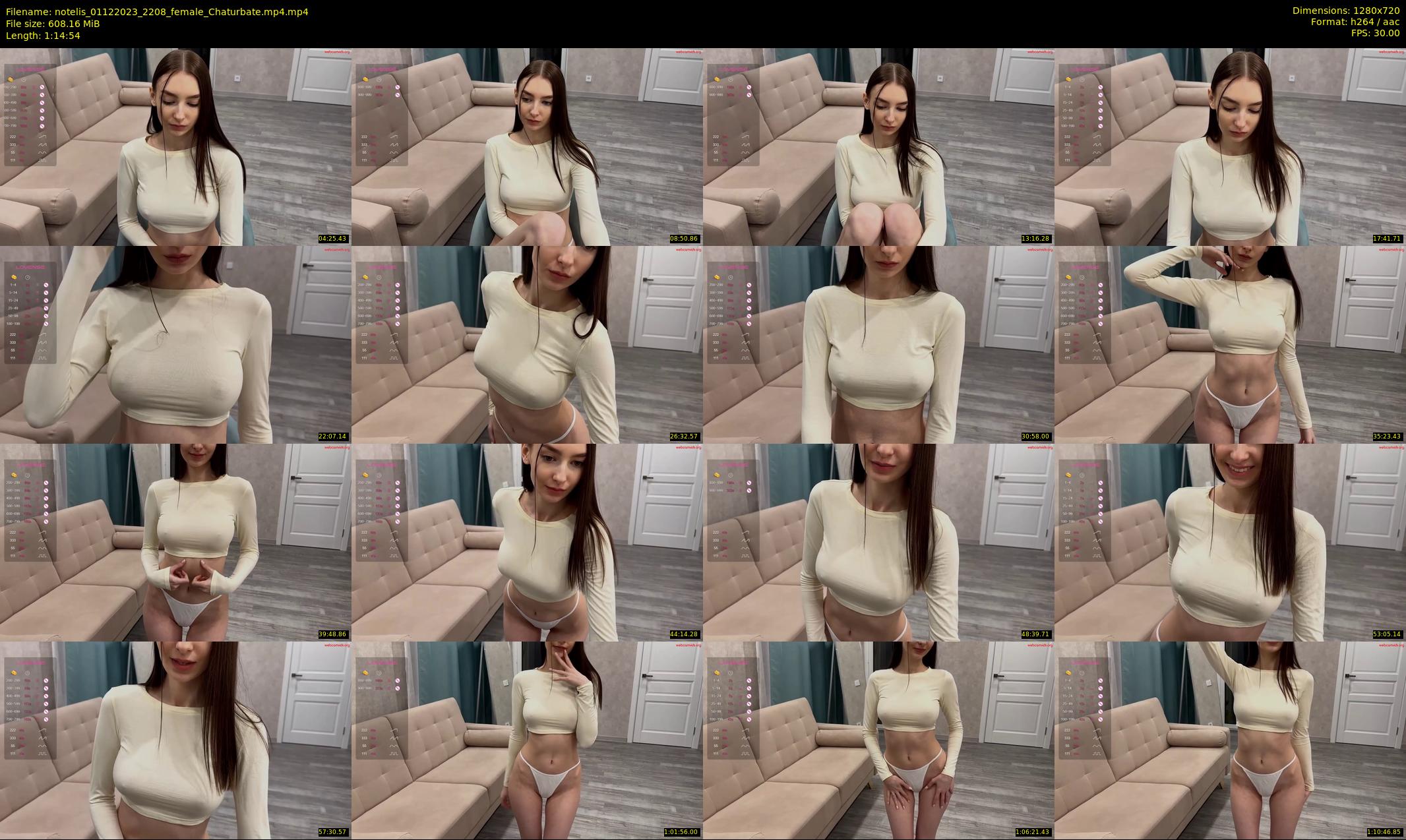 notelis — 75 minute Chaturbate female cam show recording, 720p, Dec 1, 2023