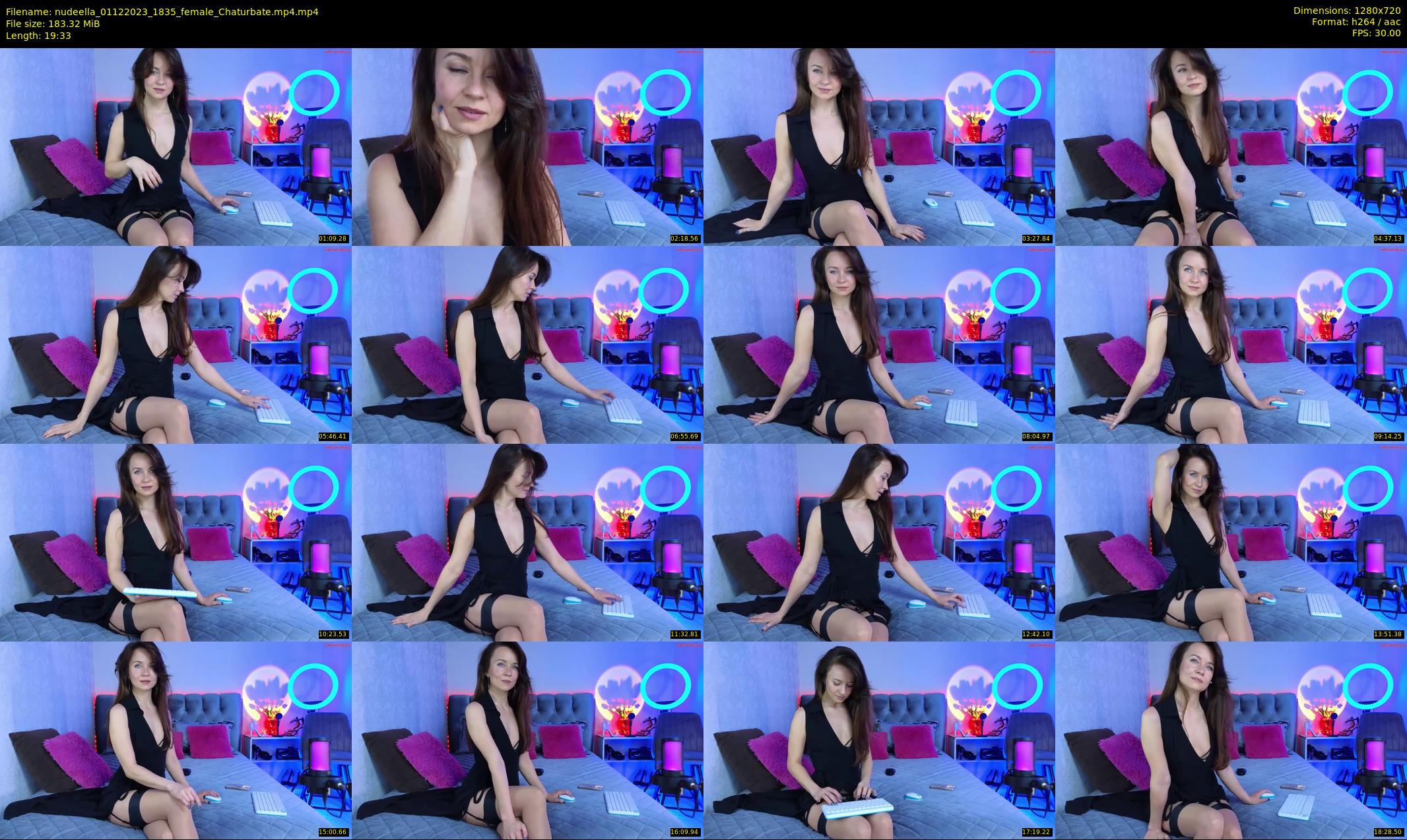 nudeella — 20 minute Chaturbate female cam show recording, 720p, Dec 1, 2023