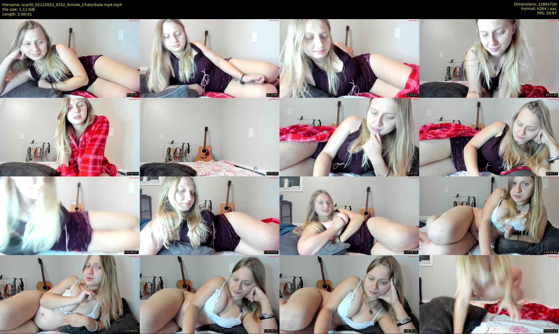 scartit — 121 minute Chaturbate female cam show recording, 720p, Dec 2, 2023