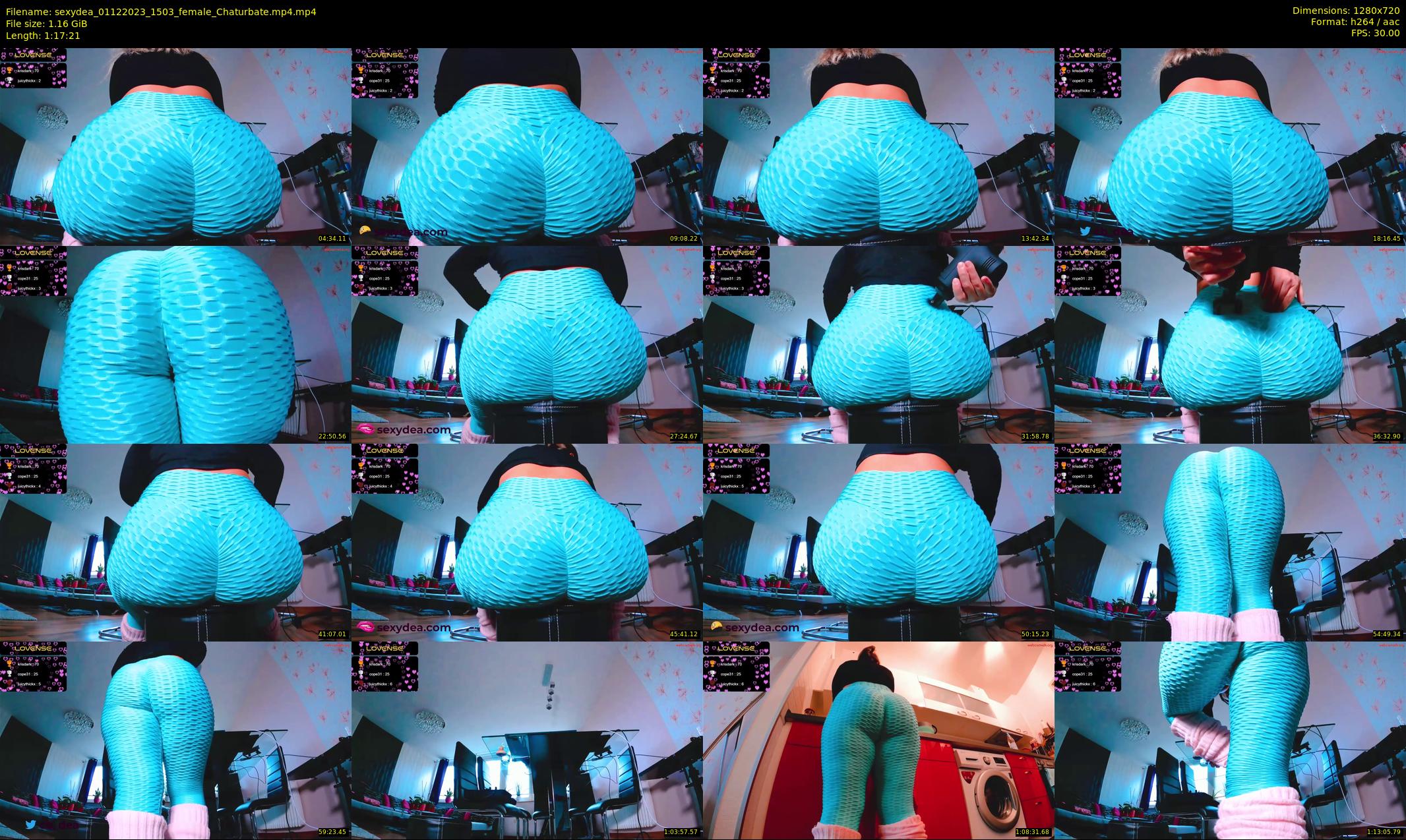 sexydea — 78 minute Chaturbate female cam show recording, 720p, Dec 1, 2023