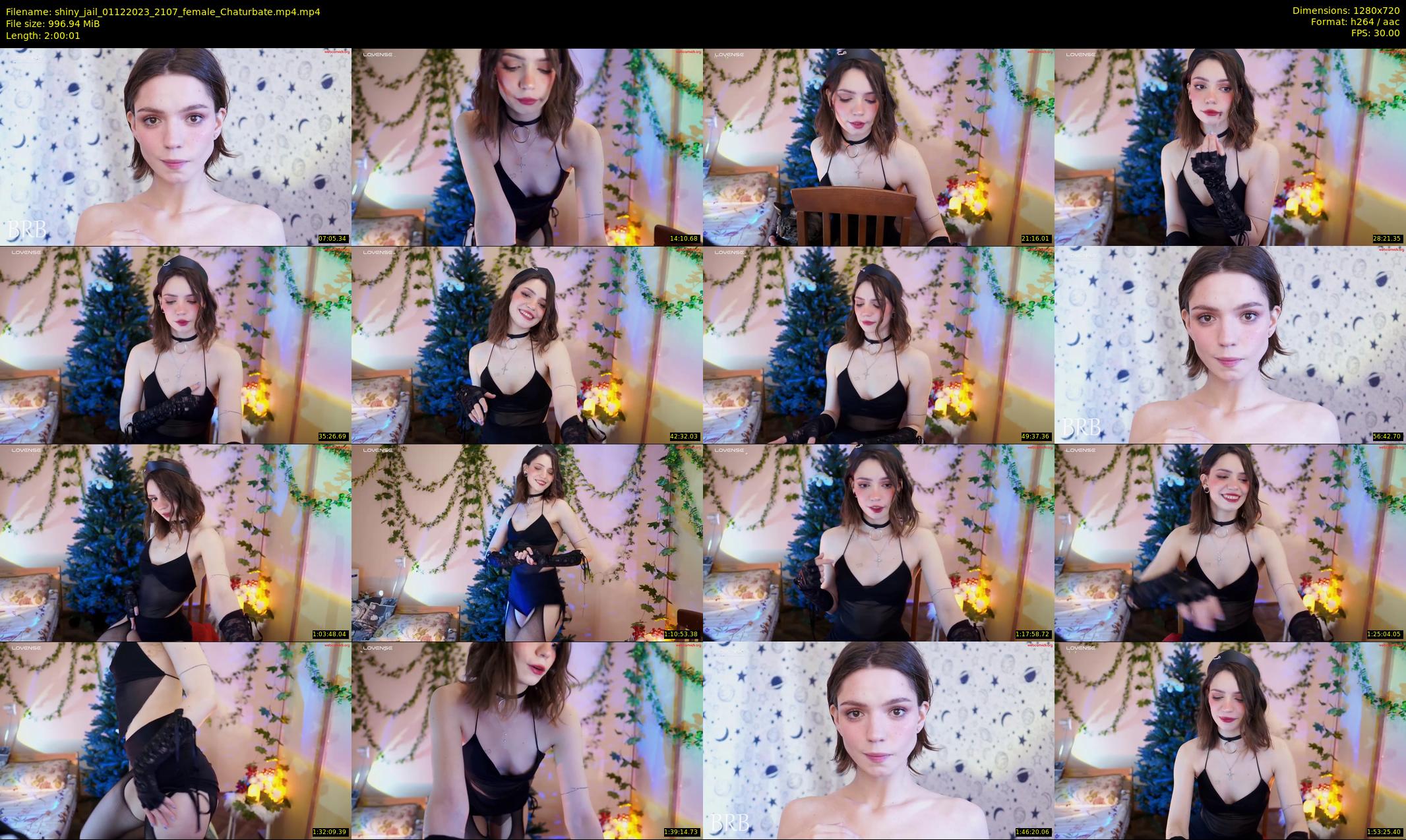 shiny_jail — 121 minute Chaturbate female cam show recording, 720p, Dec 1, 2023