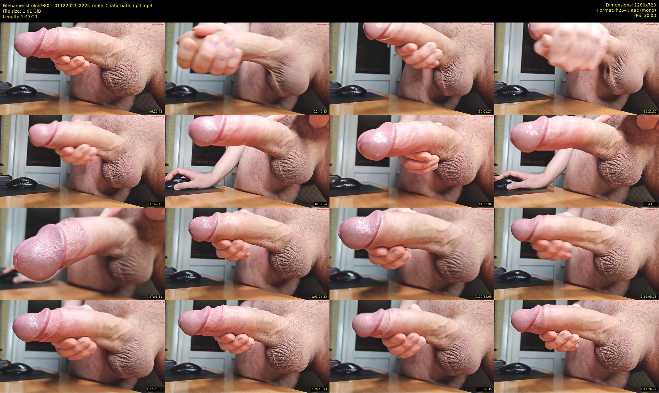 stroker9801 — 108 minute Chaturbate male cam show recording, 720p, Dec 1, 2023