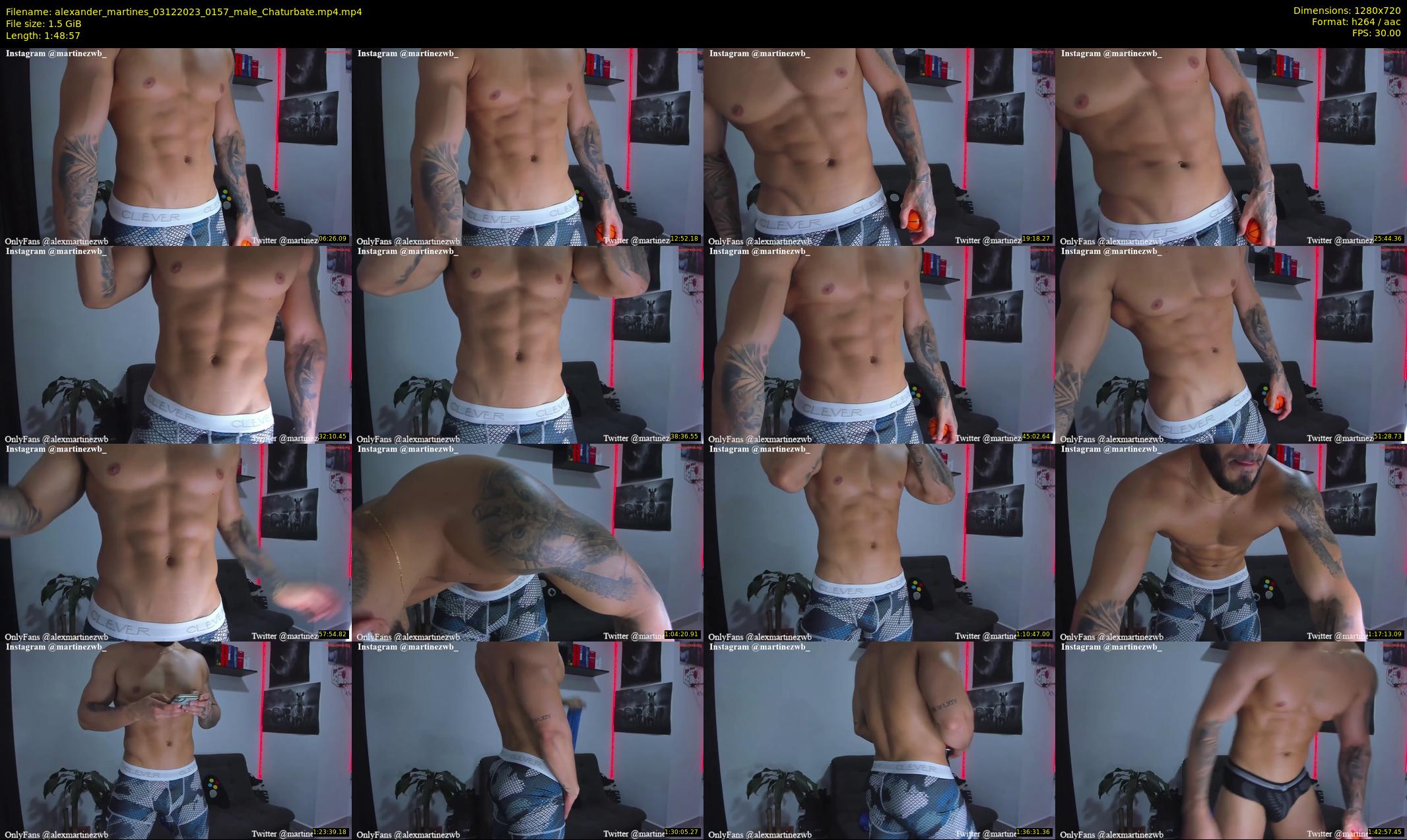 alexander_martines — 109 minute Chaturbate male cam show recording, 720p, Dec 3, 2023