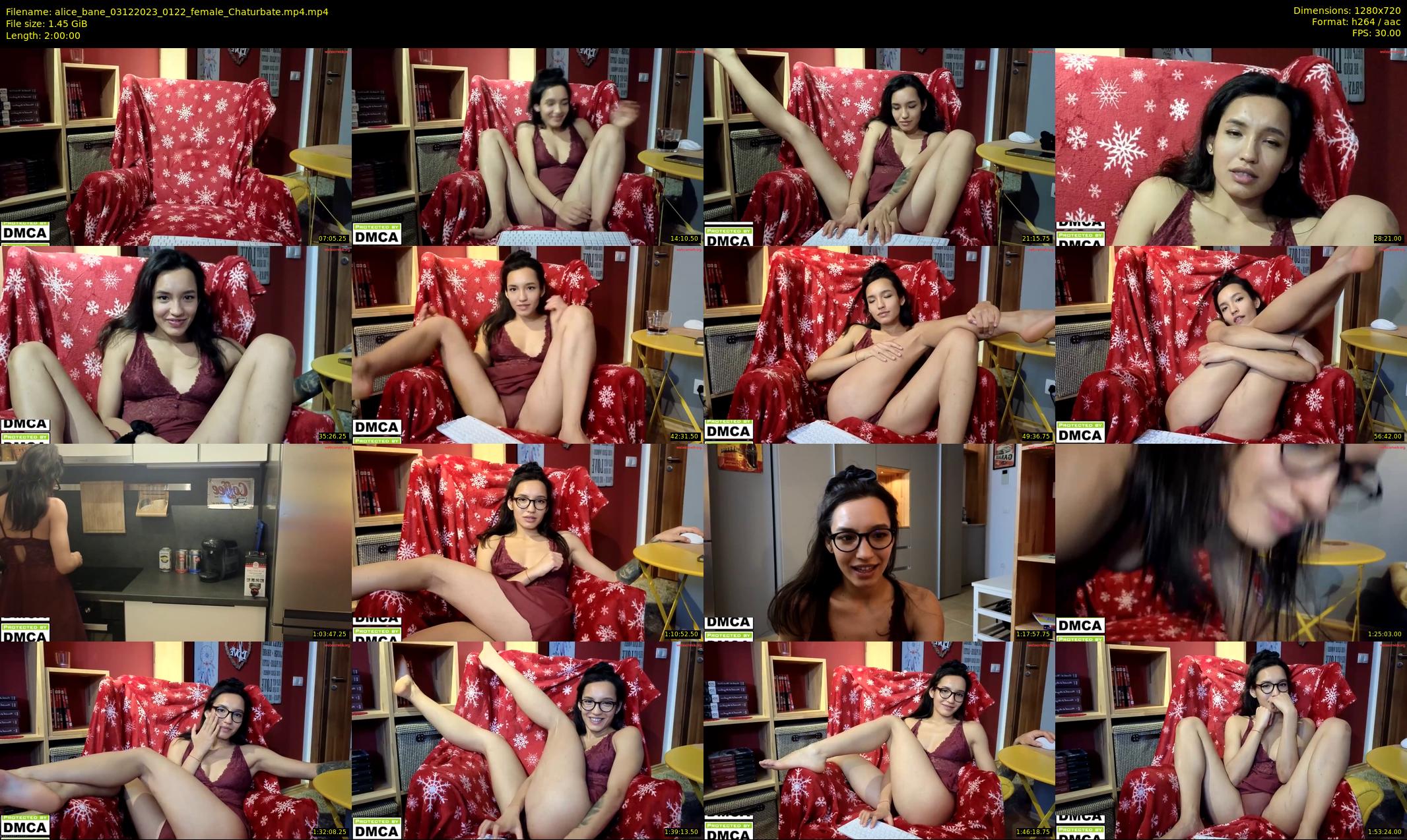 alice_bane — 120 minute Chaturbate female cam show recording, 720p, Dec 3, 2023