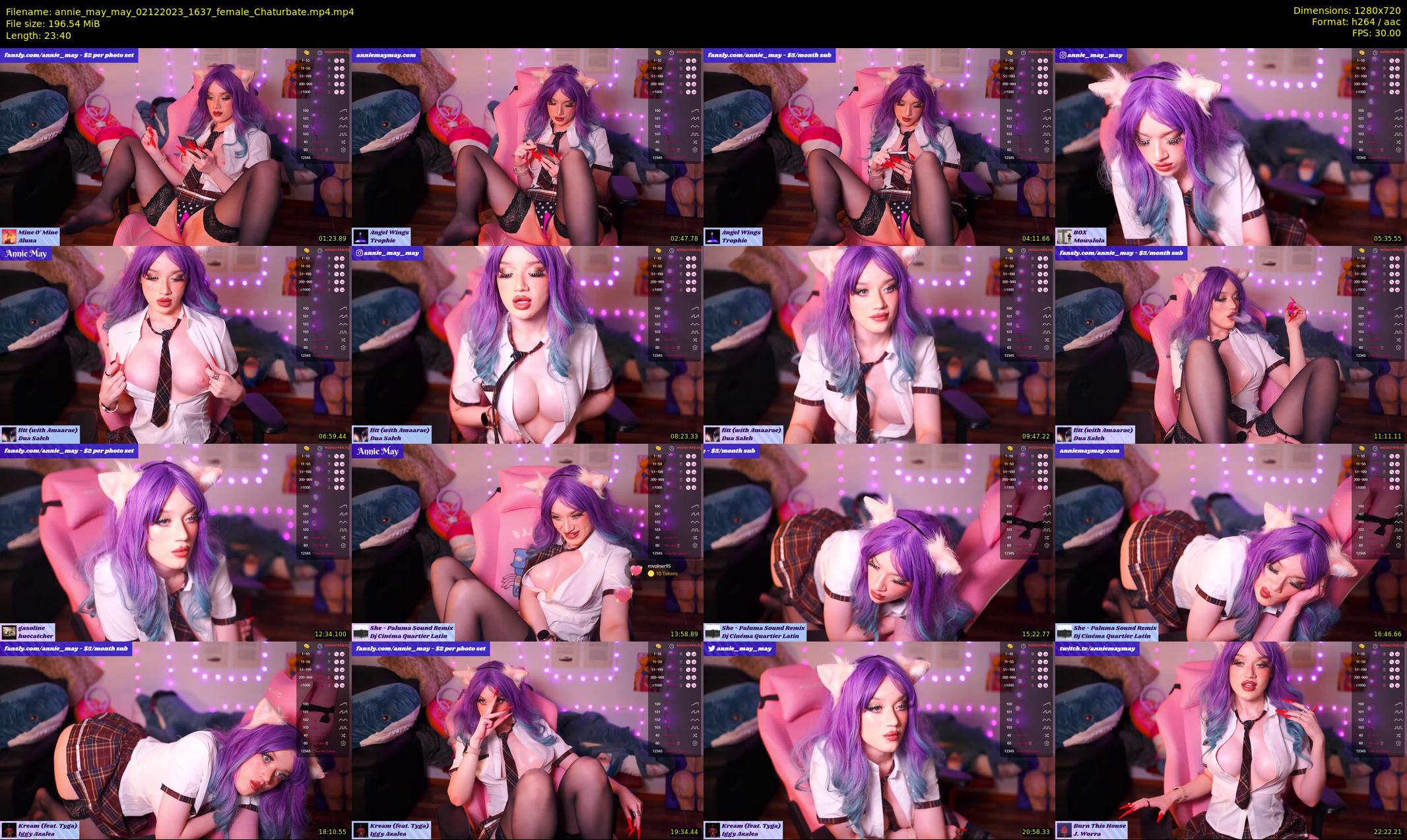 annie_may_may — 24 minute Chaturbate female cam show recording, 720p, Dec 2, 2023